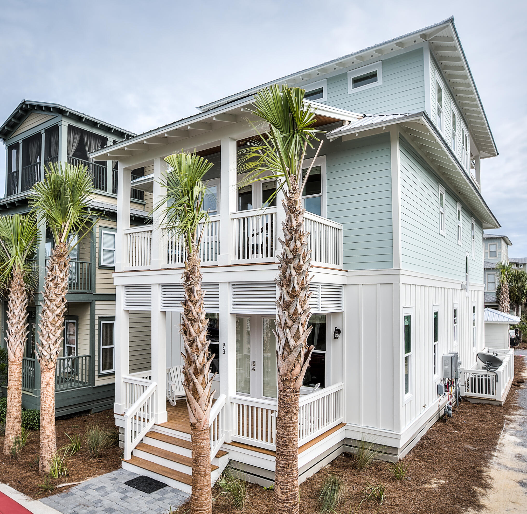 'The Seagrass Cottage' is a beautifully furnished home on a corner lot in Seacrest Beach!  Enjoy gatherings in the open concept floor plan with kitchen, dining, and living area on the first floor. There's plenty of room for large families in this home which features five bedrooms with ensuite baths, one is a spacious bunk room with four bunks, and a large master suite on the third floor that opens up to a large outdoor entertaining space. 
Home is a short walk to the 12,000 sq ft lagoon pool or you can hop on the tram provided in Seacrest to take you to the deeded beach access. Located on a quiet side street and minutes from nearby Rosemary Beach and adjacent to Alys beach, which means you are walking distance to restaurants and shopping. This home is offered fully furnished.