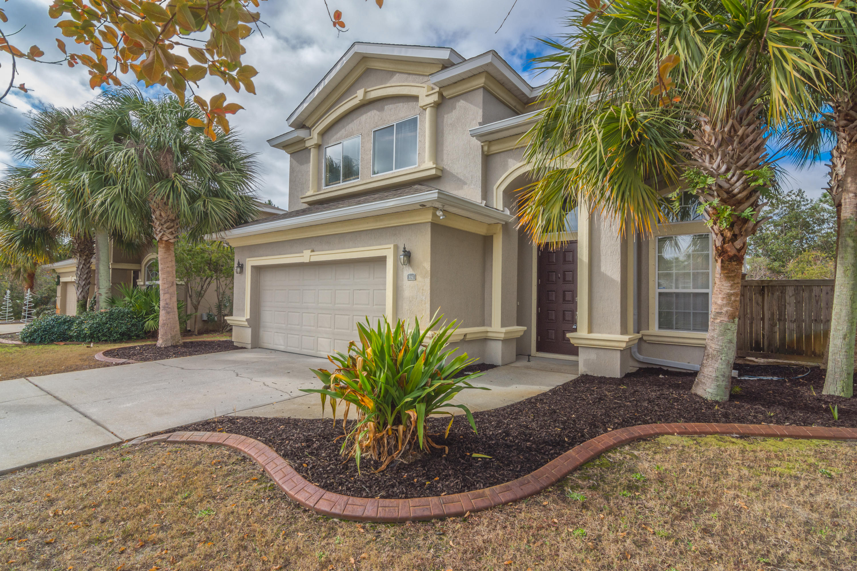 MULTIPLE OFFERS- Highest and best due by 12/17 5PM Welcome Home! Easy living in this gorgeous Mediterrean style, 3 bedroom property. Solimar community is positioned in a fantastic location, just west of Hurlburt AFB and convenient to the amenities and beaches of both Fort Walton Beach and Navarre. New HVAC 5/2019! 24' ceilings greet you upon entry to the home, with a multi-functional floor plan allowing for either formal sitting room into kitchen/dining/living or separate formal dining. Kitchen features granite countertops with tile backsplash.  Large ground floor laundry room include washer and dryer, which will convey AS-IS. Upstairs loft can be utilized as an office or kids' play area. Large master suite- features include trey ceiling, double vanity, and separate bath and tiled walk-in shower. Great fully fenced backyard! Schedule your showing today. 

Buyer to verify all information deemed pertinent, to include measurements.