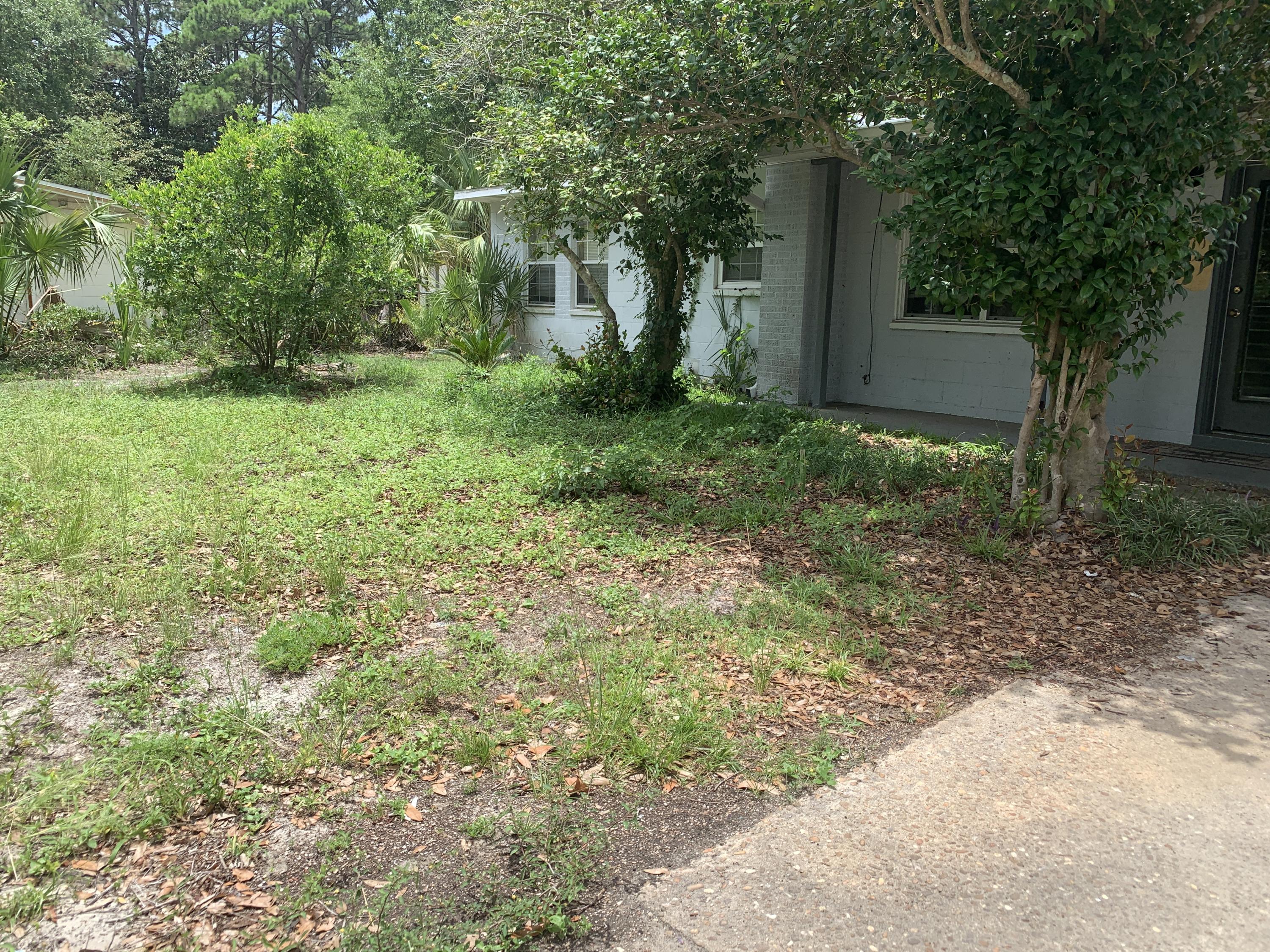 Wonderful updated mid-century home on a quiet established family-friendly street in south Fort Walton Beach. With knotty pine solid-wood panels throughout, this home has 3 bedrooms, 2 full baths, formal dining room, living room, bonus/family room. Features include eat-in updated kitchen with ample cabinet space, beautiful new tile floors throughout, and newer heating and air conditioning system.
A large front yard and fenced backyard with mature trees (including pecan) offer opportunities for gardening. Two large camellias frame the living room window and bloom in the spring. Relax in the large screened Florida room and enjoy the surrounding tree line and watch the birds and squirrels -- almost like living in the country.
Huge parking area for multiple cars, boat, or RV.