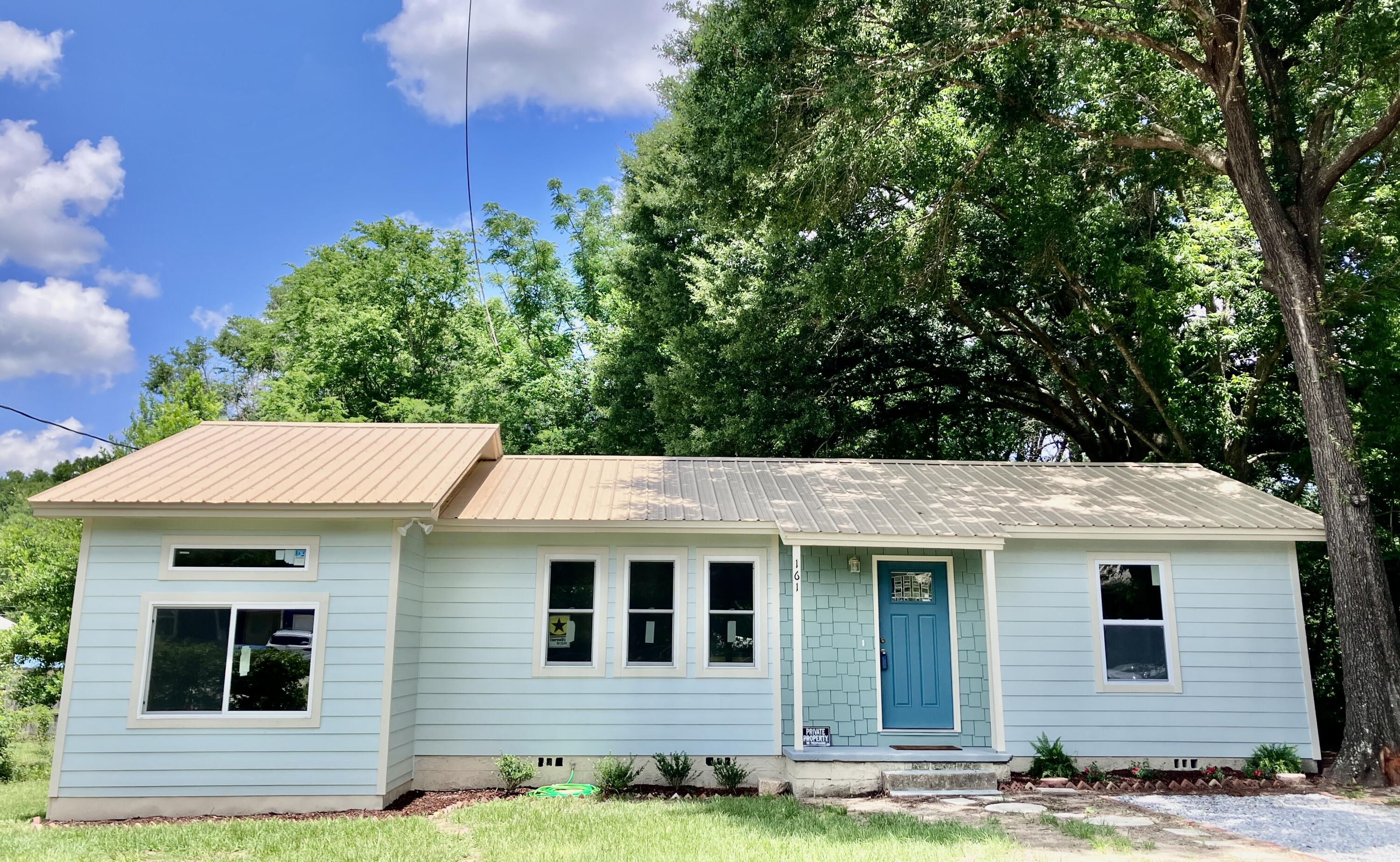 This beautiful 3 bedroom 2 bath home centrally located in the city of Crestview is ready for you.  This home has been completed rebuilt from the studs to include electrical, plumbing, ac/heat/duct work and spray foam insulation. Walking through the front door you will notice that no corners were cut redoing this beauty.  The beautiful hardwood floors and recess lighting is just a couple of things you will notice when you walk in. The open floor plan with a large living room, kitchen with granite countertops, soft close cabinets, new appliances, and an island perfect for entertaining. The split floor plan gives everyone privacy. The master bedroom features a large window for plenty of natural light, bathroom features an additional upgraded overhead shower head, plenty of lighting and a large master closet. The laundry room has plenty of room with easy access to the new hot water heater and access to the spacious shaded, level backyard and the deck that takes you around to the sliding glass doors to the kitchen. This home receives lots of natural light with the new energy efficient windows. This home has so much character and upgrades, you do not want to miss out on this beauty.