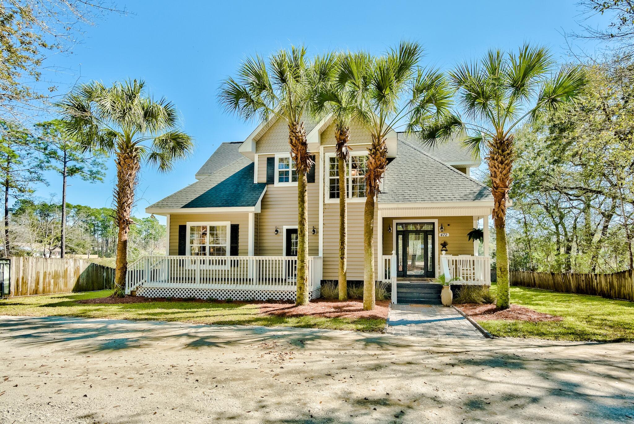 Phenomenal Bayou front home situated on an expansive lot offering nearly ¾ of an Acre of true privacy. There is fantastic curb appeal with the newly landscaped entrance with plenty of parking, paver stone walkway, and beautiful oaks & palms. This 3-bedroom, 2-bath home has custom details throughout setting it apart from the rest. Upon entering the home, you are greeted with breathtaking panoramic views of Mallet Bayou with glass windows & sliding doors spanning across the home. The 22 ft. cathedral ceiling allows the home to feel very grandiose & spacious and there is fantastic natural light. Additions like the solid pecky cypress mantle, faux beams & castle stone surround, incredible fireplace, knotty alder cabinet built-in's and plentiful outdoor spaces are just a few of the features! Award-winning NatureKast outdoor kitchen and surround speakers inside and out are added bonuses. Enjoy coastal living with not one but three screened-in porches, an incredible back deck, large backyard, and dock with covered boat lift on deep water. Catch fresh redfish and trout off the dock, prepare dinner at the fish station, or easily launch a kayak or paddle board to explore the waterways. Freeport offers a laid-back atmosphere away from the hustle & bustle while still being just 10-15 minutes from the beautiful beaches of South Walton & the iconic 30A area. By boat, you pass through La Grange Bayou to access the Choctawhatchee Bay in about 15 minutes and can even be to Crab Island and Intercoastal in ~45 minutes. 

The interior offers beautiful 20" rectified porcelain tile, recessed lighting, and an open floor plan with the living area nicely connecting with the kitchen. The kitchen is state of the art with granite countertops, soft close knotty alder custom cabinets, built-in paneled fridge, crown molding, tiled backsplash, beautiful 3 piece crown molding and faux stone hood. The granite breakfast bar is perfect for casual dining and there is also a great dining area with stunning views of the Bayou. Enjoy outdoor dining and prime relaxing with a screened-in porch off the dining area and another off the living area. The NatureKast outdoor kitchen is the prime spot for grilling with the stainless-steel grill or the Primo ceramic grill. There is even a granite top island for outside. The large back deck is fantastic for entertaining and catching the sunset. Enjoy the stackstone fire pit by the water for colder evenings and take in the serene environment around you. 

The ground floor features a full bath and two guest bedrooms, one with vaulted ceilings and one waterfront with great views and direct access to a screened-in porch. The upper level encompasses an incredible master suite with its own unique stain glass entry doors. Walk up the oak staircase and overlook the living area while entering the main quarters. This room is very spacious with vaulted ceiling, incredible private screened-in porch, huge walk-in closet and en-suite bathroom. The bedroom has a built-in maple wood dresser with dovetail maple draws, faux brick for a unique accent and outstanding views of the Bayou. Enjoy your morning coffee, conversation or a good book on the private balcony while overlooking the water and taking in the nature around you. The master bath features an incredible walk-in tiled shower with six shower heads and a skylight, large Whirlpool garden tub to unwind in, and plentiful cherrywood cabinets with granite top and double vanity. Closet features plenty of storage and built-in's. There is a full-size laundry room on lower level with access to the front porch and a convenient tiled pet washing station, additional stainless-steel fridge and high efficiency washer & dryer that conveys. Home construction is superb with 2" x 6" framing construction and blown insulation which is more efficient. New AC in September of 2020 is a plus too! The front entry is gated and there is ample parking for cars and even RV's or boat trailers. There is a garden area, two large sheds for storage and burn pit. You truly have everything you need for enjoyable living on the water. This is a fantastic opportunity and should have great appreciation as the north side continues to develop. Don't miss out!