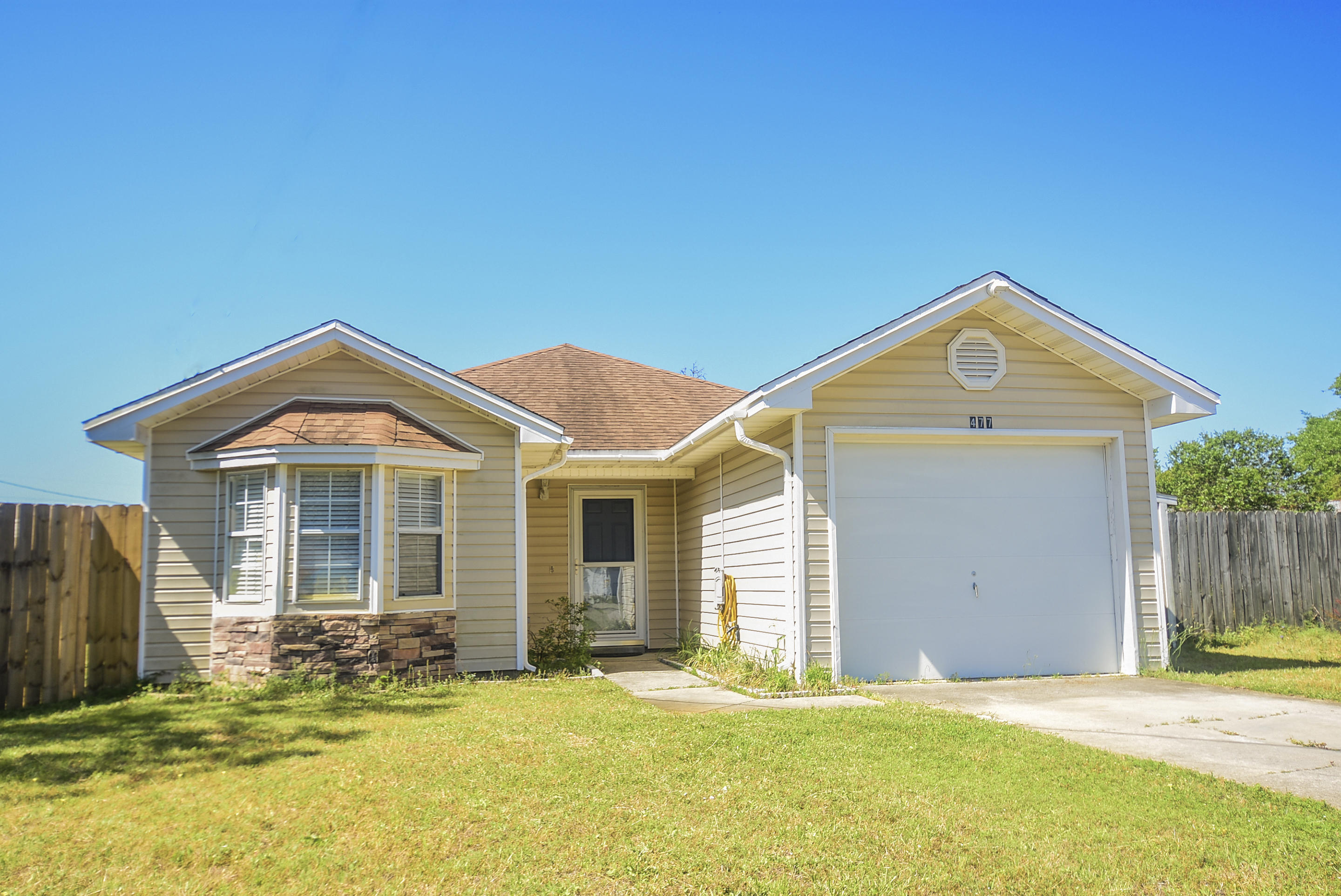 Cute 2 Bedroom with Bonus Room Home with 1 Car Garage on a quite Cul-de-sac near Navarre Beaches!! You will love the convenient location in Mary Esther, just a short drive to Fort Walton, Hurlburt Field & Beaches. This home has beautiful renovations to include Granite counter tops, custom 14'' deep cabinetry with soft close doors, Custom Granite lazy susan and cutting board Stainless Steel Appliances, updated bathrooms, Nesa Solar Reflective Insulation, whole house fan you will love for efficiency! Fully fenced in back yard. 2005 Dimensional Shingle roof, 2010 Hot Water Heater, 2010 HVAC. Part of Garage has been closed in for bonus room currently used as Fitness room. Can put Boat or RV in the back yard w/ large gate, well & sprinkler system. You have about 100sqft in the Garage right now, your bonus room can easily convert back to full garage.