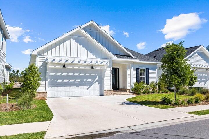 Welcome to 120 Suwannee Dr in beautiful Watersound Origins! This spacious, single story home has 4-bedrooms, 2.5-bathrooms offering beautiful finishings and features! Built in 2023 and hardly lived in, this home has all LVP and tile flooring, 10' ceilings, quartz countertops and more!
Notable exterior features include a back screened in patio overlooking the pond, reclaimed brick porches, a wonderful screened-in porch & fenced in back yard. Origins is the neighborhood everyone wants to live in, especially for those building a home in Origins. Lawn maintenance included & a plethora of amenities include a community pool, fitness center, tennis, basketball & pickle ball, miles of walking paths, unlimited Golf & so much more.  Enjoy Watersound Plaza including restaurants, shopping, Publix, salons, farmers markets and annual events at the entrance of the neighborhood. 30Avenue , Rosemary Beach and other hot spots close by! Washer and Dryer Included. Please note: this unit is NOT furnished.
The Beach Sunsets Inc. Resident Benefits Package is designed to provide convenience and professional services to our residents. By applying, Resident(s) agree to be auto-enrolled in the program and pay an additional $25.00 each month, payable with rent. The cost of this package is all-inclusive.