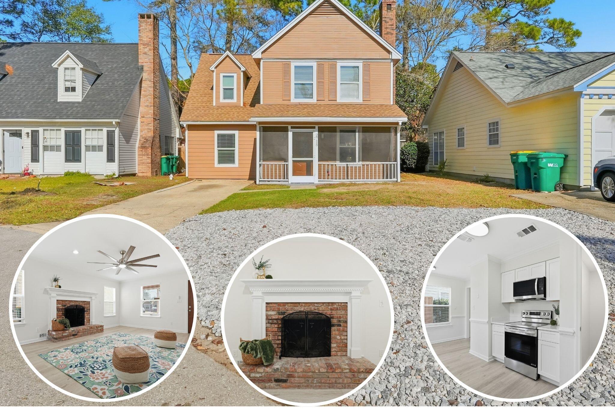 What a fantastic 4-bedroom, 2-bath home featuring fresh interior and exterior paint, NO Carpet, New luxury vinyl plank, a fully updated kitchen, brand-new stainless-steel appliances, a 2025 HVAC, 2026 Roof, & a 2025 Water Heater! This home is truly turn key ready for its new owner!  The inviting living room offers a cozy fireplace, and the converted garage provides flexible space perfect for an additional bedroom, home office, or playroom. Don't miss this move-in-ready home in a convenient location.