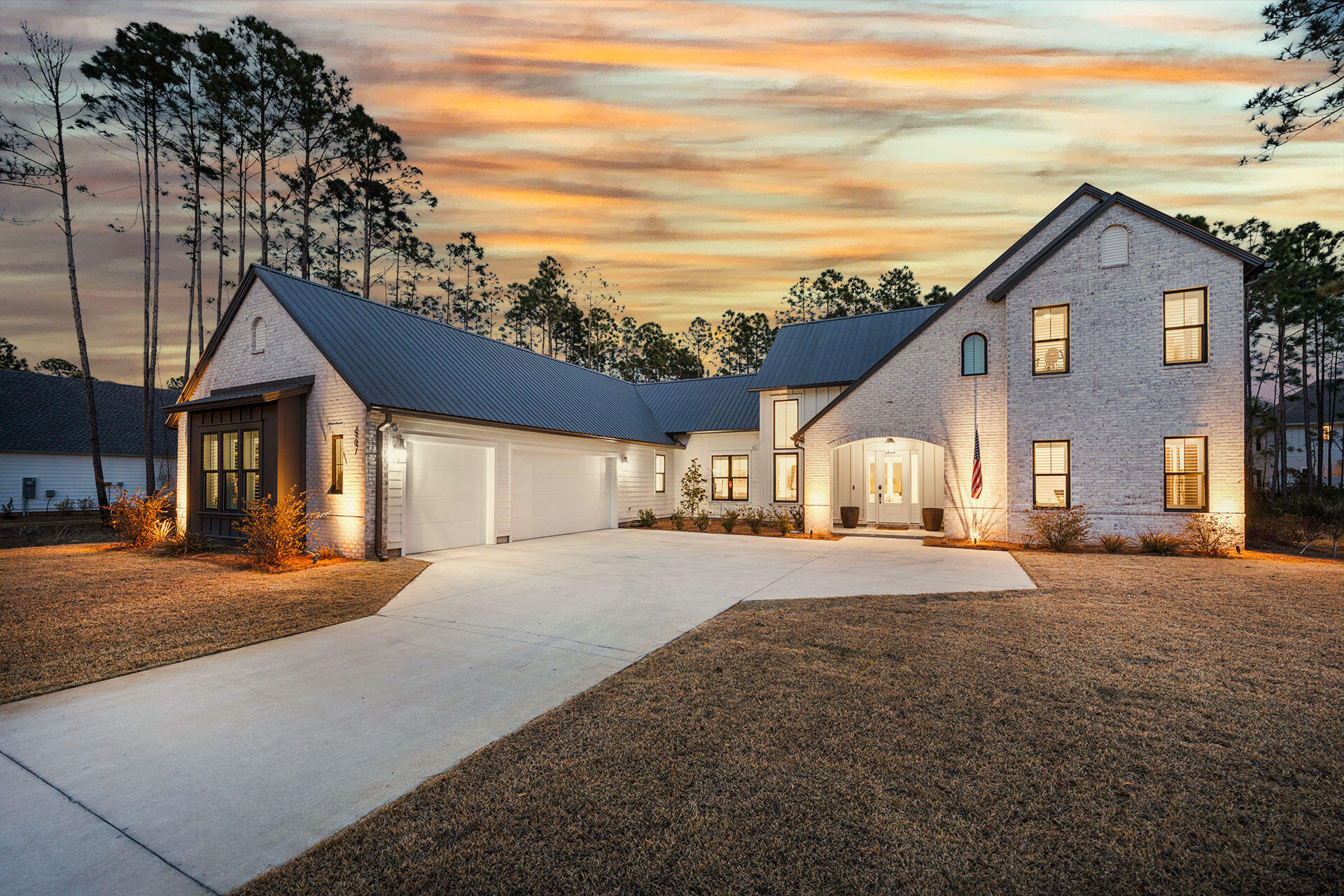 Welcome to 507 Hideaway Circle, where coastal elegance meets modern comfort in the gated community of Seclusion Bay. Nestled on a half-acre lot, this stunning five-bedroom, three-and-a-half-bathroom home is a must-see, offering 3,391 square feet of heated and cooled space and a total of 4,691 square feet under roof, including expansive porches designed for effortless outdoor living.

Designed by Mark Tanney and built in 2023, this meticulously crafted home boasts an open, light-filled floor plan that seamlessly blends sophistication with functionality. The great room flows into a spacious dining area and a gourmet kitchen, featuring quartz countertops and top-of-the-line appliances, perfect for hosting gatherings and everyday living. The main level includes a luxurious master suite with a spa-like ensuite bathroom and walk-in closet, an additional bedroom with a full bath, and another bedroom that can serve as an office space. A half bath, laundry room, pantry, and extra storage add to the convenience of this thoughtfully designed layout. The expansive rear porch provides seamless indoor-outdoor entertaining, making it an ideal space for relaxation or socializing.

Upstairs, two additional bedrooms, a full bathroom, and a versatile flex space offer endless possibilities for use as a media room, play area, or workspace.

Stepping outside, you'll find your own private oasis featuring a resort-style pool and spa, perfect for unwinding or entertaining guests. A spacious three-car garage provides ample room for vehicles, golf carts, and beach gear, ensuring both functionality and storage convenience.

Located in one of Santa Rosa Beach's most coveted neighborhoods, Seclusion Bay offers a tranquil, family-friendly setting with private, gated access. Residents enjoy exclusive amenities, including a community dock on Choctawhatchee Bay, perfect for fishing, kayaking, and paddleboarding. The home's prime location provides easy access to 30A's world-famous beaches, dining, and shopping, while also being conveniently close to Miramar Beach and Destin for even more entertainment options.

If you've been searching for a private retreat with luxury finishes, a prime location, and top-tier amenities, 507 Hideaway Circle is ready to welcome you home. Schedule your private tour today.