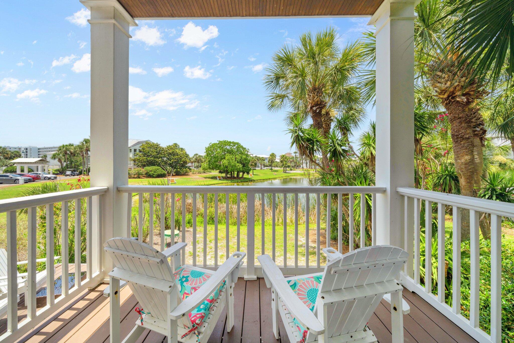 Stunning Lakefront Home in Destin Pointe.
Experience luxury living in this 3 bedroom, 3 bath custom lakefront home, located in the highly sought-after community of Destin Pointe on Holiday Isle. Thoughtfully designed with exceptional attention to detail, this residence offers comfort, style, and breathtaking surroundings.The luxurious master suite features a spa-like bath with a separate soaking tub and tiled shower. The heart of the home is the gourmet kitchen, complete with stainless steel appliances, granite countertops, and custom cabinetry—perfect for culinary enthusiasts. An expansive living and dining area provides a warm, open space ideal for entertaining or relaxing. Enjoy the coastal lifestyle from the front and back porches on both levels, where you can unwind in the island breeze and take in the beautiful surrounding views.
Experience the best of Destin Pointe livingan exclusive gated community offering two resort-style pools, private beach access just a short walk, bike ride, or seasonal tram ride away, and amenities including tennis and shuffleboard courts. Embrace the ultimate Destin lifestyle in a truly one-of-a-kind coastal setting! Buyer to verify all information.