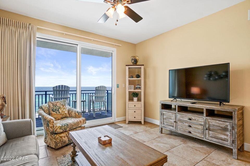 scription: STERLING BREEZE CONDOMINIUM TYPE B.1 UNIT 802 ORB 3021 P 2025 2BR 1BUNK 2BA 1358 H&C ORB 4062 P 1 204 BALC
Remarks: This one-of-a-kind property conjures up images of sun-splashed days of swimming, biking, and relaxing. It lives like a beach house but comes with all
the benefits of owning a condo. This ultra clean property has been upgraded with 18' ceramic tile and conveys fully furnished and rental ready! Efficient floor-plan
(1358sq.ft.; 2Bed, 2Bath + Bunkroom ) allows for fabulous Gulf and sunset views from balcony, living room, dining room, kitchen, & master suite providing the
ultimate alfresco living and entertaining environment! Meticulously maintained with recent updated electronics as well as living area and master bedroom
furniture.