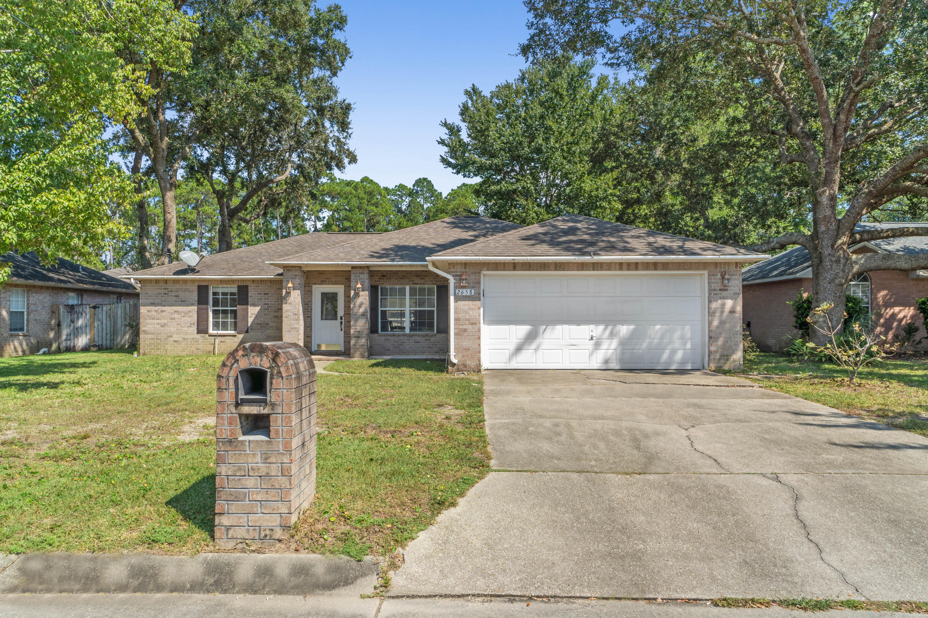 Welcome to Hidden Estates! This 3 Bedroom 2 Bath has plenty of room for the entire family with extra space on the back deck and pool. This home features tile throughout the living room, kitchen, and into the primary bedroom. Carpet in the 2 other bedrooms. The split floor plan and vaulted ceilings in the living room add to the open feel throughout. The Kitchen has been outfitted with Granite Countertops, Stainless Appliances, a Single Basin Sink with a Pull-Down Faucet, and a New Subway Tile Backsplash. Two eating areas one towards the front of the house overlooking the front yard and driveway. The other is towards the backyard and pool. The primary bedroom is spacious in size and features a large walk-in closet. The primary bathroom has a granite-matched double vanity and both a soaking tub and stand-up shower. The low-maintenance backyard has a custom-built deck around the professionally installed above-ground pool. Plus, all of the major items are newer: Roof 2016, HVAC 2016, and HWH 2014. Make this house your next home!