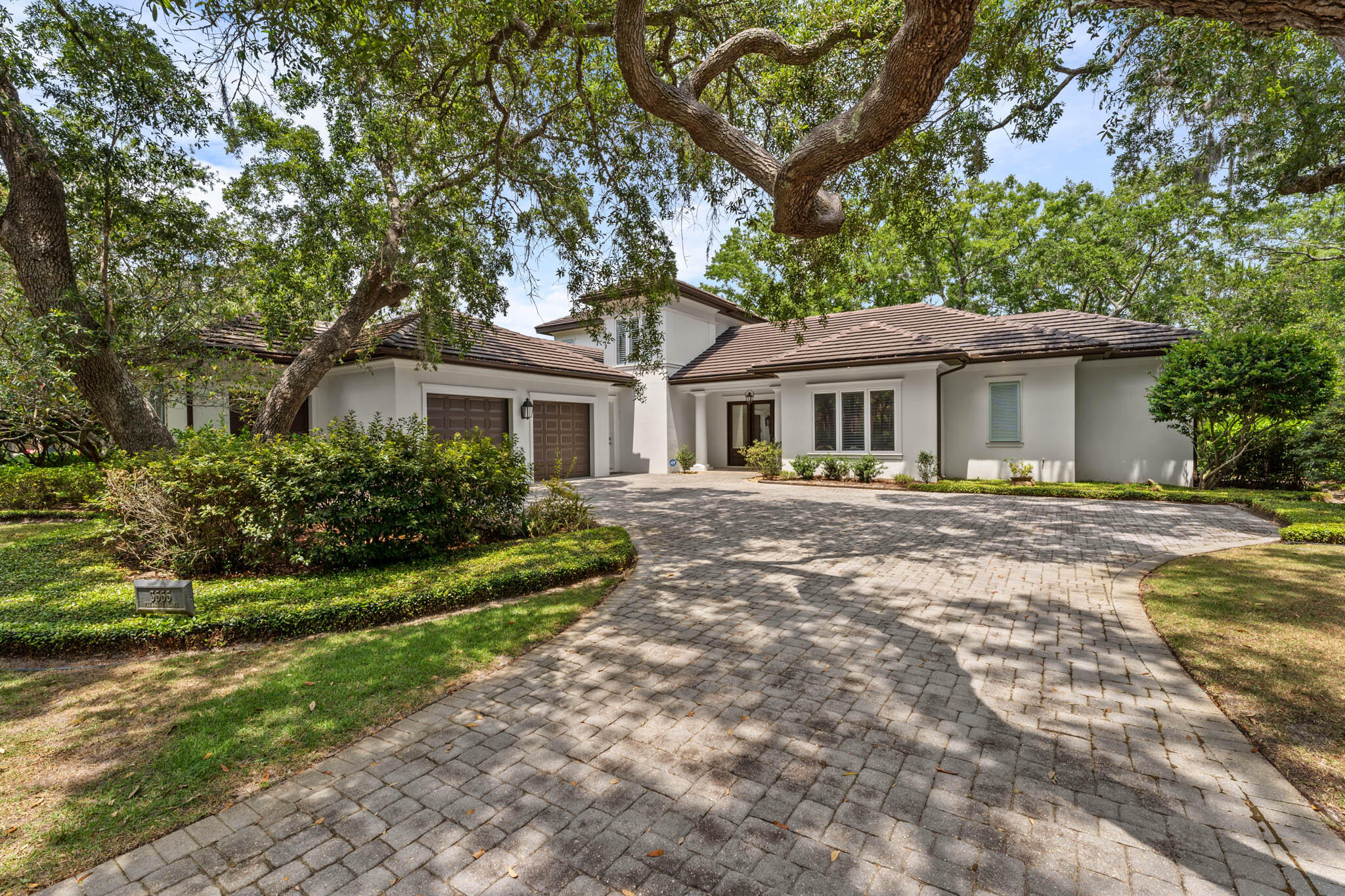 Welcome to elegance in The Preserve in Burnt Pine! An exceptional home FRESHLY PAINTED INSIDE AND OUT with all NEW LED LIGHTING THROUGHOUT.  This home is offered FULLY FURNISHED excluding some personal items. Upon entry you are overlooking the preserve area bordering the rear lot line along with the gracious screened in Lanai with plans for a pool. Currently the patio is accented with a circular garden holding a large three tier sculpture fountain and a built in gas grill.
Off the foyer is the posh master bedroom also with views of the preserve. This bedroom is gracious enough to hold a sitting area. There is also double glass door access to the screened in Lanai! The HOA is $464.00 per quarter and the SOA is $405.05 per quarter. There are two large walk-in closets on the way to the understatedly elegant master bath. With his and hers vanities, hers featuring extra cabinets and a dressing table, a jacuzzi tub, separate shower and enclosed toilet area will make getting ready for an evening out an easy breeze! Beside the master bedroom sets a study/office complete with built-in drawers and bookcases.
Crossing the grand foyer is a formal living area which can also be used as a formal dining area accented by stately columns.
The kitchen includes white cabinetry, with gold tone pulls, granite counters, top of the line stainless steel appliances with a Viking induction stove top. There is a large bar top counter and a casual dining area with a full glass bay window overlooking the garden lanai.
The huge laundry room with an additional built-in desk is tucked away down the hallway, including a half bath to the 2 car and golfcart garage. The central vacuum system makes cleaning handy.
Heading upstairs via the elegantly rounded wood stairs you will find two more ample bedrooms each with a full bath and a large living area for games and movies.
The grounds are lushly landscaped with flowering bushes and fruit trees. Come enjoy this private retreat in the Preserve at Burnt Pine!

Sandestin Golf and Beach Resort features more than seven miles of beaches and pristine bay front, four championship golf courses, 15 world-class tennis courts, a 226-slip marina, a fitness center, spa and celebrity chef dining. Shop, dine and play at the charming pedestrian village, The Village of Baytowne Wharf and more. Inside the gates of the resort, residents enjoy a balanced lifestyle of high-class living, spanning the 2,400 acres from the beach to the bay. Everything within the gates of the resort is accessible by golf cart or bicycle. The entire resort is interconnected by miles of pedestrian, bike and golf cart paths that weave through groves of live oaks, meandering past natural lagoons, fountains, man-made lakes, and meticulously landscaped fairways.
Coffee maker, Knives, Williams & Sonoma pots and pans, golf cart and charger, tesla and tesla charger as well as select personal items do not convey.