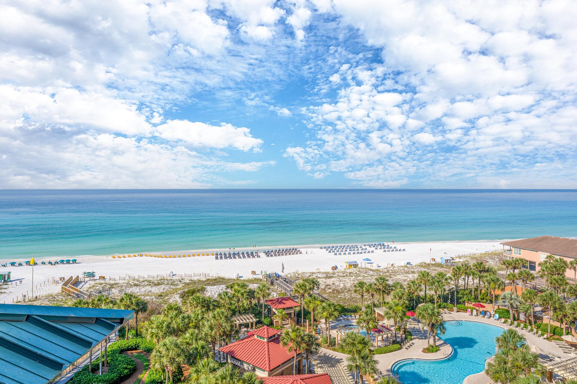 RARE GULF FRONT 4 BEDROOM 4 BATH RENOVATED SOUTHWINDS III CONDO AT SANDESTIN GOLF & BEACH RESORT.
This PRIVATE NON RENTAL BEACHFRONT BUILDING HAS IT'S OWN PRIVATE BEACH AREA AND POOL.
Located on the 9TH Floor this Condo has Views to The Beach and To The Resort.
MAIN BEDROOM has It's Own Private Balcony.
Condo Sold Furnished.