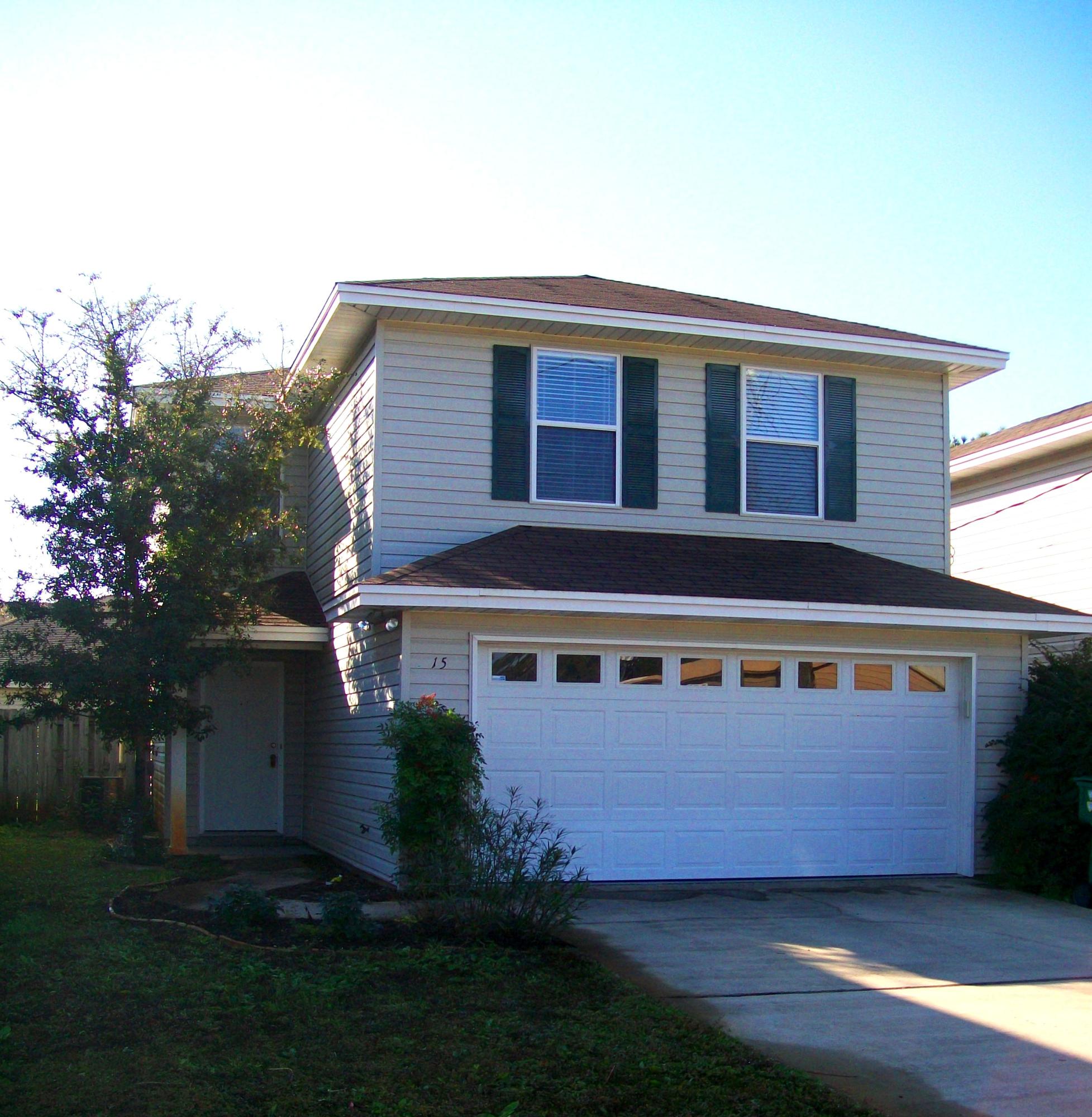Stunning 4 bedroom, 2.5 bath home built in 2003. Conveniently located 5 minutes from Eglin AFB. House is 2 stories - Upstairs is a split floor plan with all 4 bedrooms. The over-sized master bedroom has a walk in closet. Yard is fenced in and faces the community park. Wood laminate floors downstairs and carpet upstairs. Call today to schedule a showing. Sorry, no pets allowed. Available July 10th.