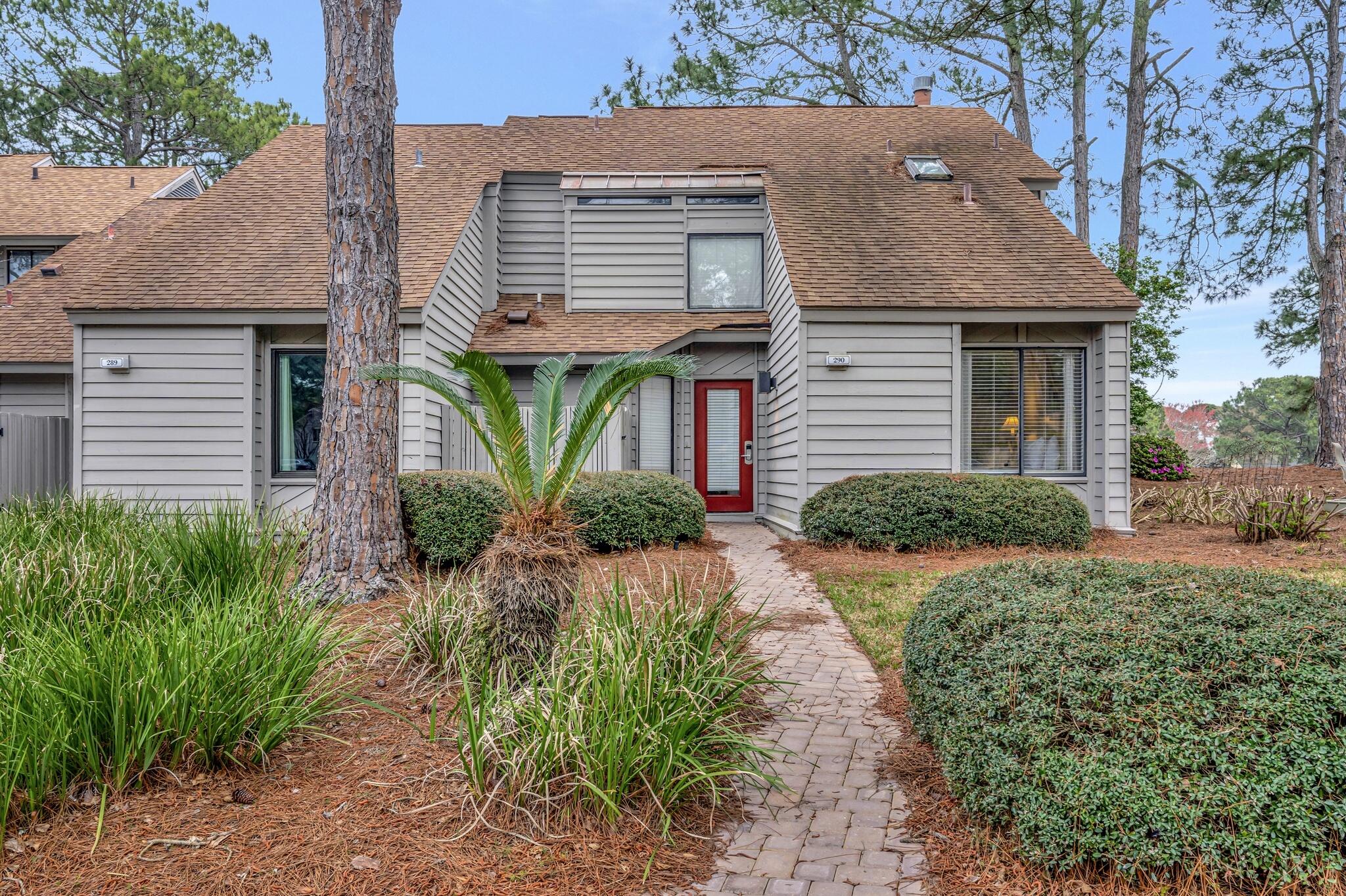 FULLY FURNISHED WITH ALL UTILITIES INCLUDED! Spacious 3-bedroom, 3-bath townhome located in the charming Fairways community within Sandestin Golf & Beach Resort. The first level features all the common areas as well as one bedroom with twin beds and a full bathroom that is accessible via the bedroom and hallway. The living area has direct access to an open patio, perfect for grilling & dining outdoors. Upstairs you will find two spacious bedrooms, both with ensuite bathrooms. LVP flooring extends throughout the townhome, perfect for sandy beach living & easy maintenance. This townhome boasts 1,737 sq. ft. and is available for a 6-month lease for Fall/Winter season.
The Fairways community enjoys access to two heated SOA pools. Come relax & enjoy the resort lifestyle!