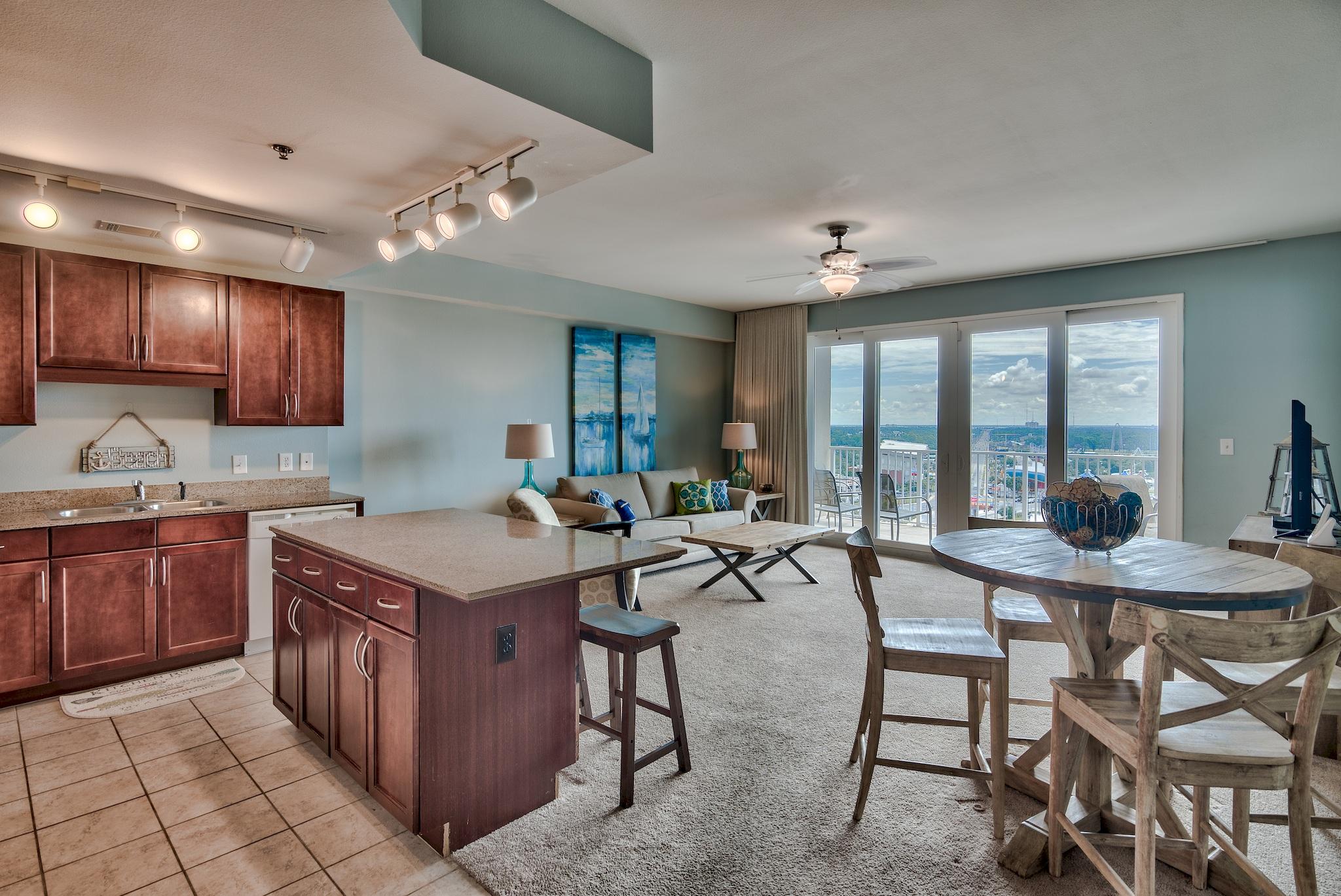 Laketown Wharf Resort Is In The Heart Of All The Fun & Excitement In Panama City Beach  Just Steps Away From The World's Most Beautiful White-Sand Beaches, Shopping, Dining & Entertainment. This Beachside Resort Offers Unparalleled Amenities With Convenient Beach Access, 5 Unique Pools, A Kids Funscape Playground, Splash Bar & Grill, Gulf View Fitness Center & Covered Garage Parking. Laketown Wharf Offers A Variety Of Views Including The Gulf Of Mexico, Lake & Golf Course. Enjoy The Nightly Fountain & Light Show & Market Shops Along The 52,000 Square Feet Of Lakefront Boardwalk. This Residence Has 1 Bedroom, 2 Baths, Bunk Room & Can Easily Accommodate Over 6 People.