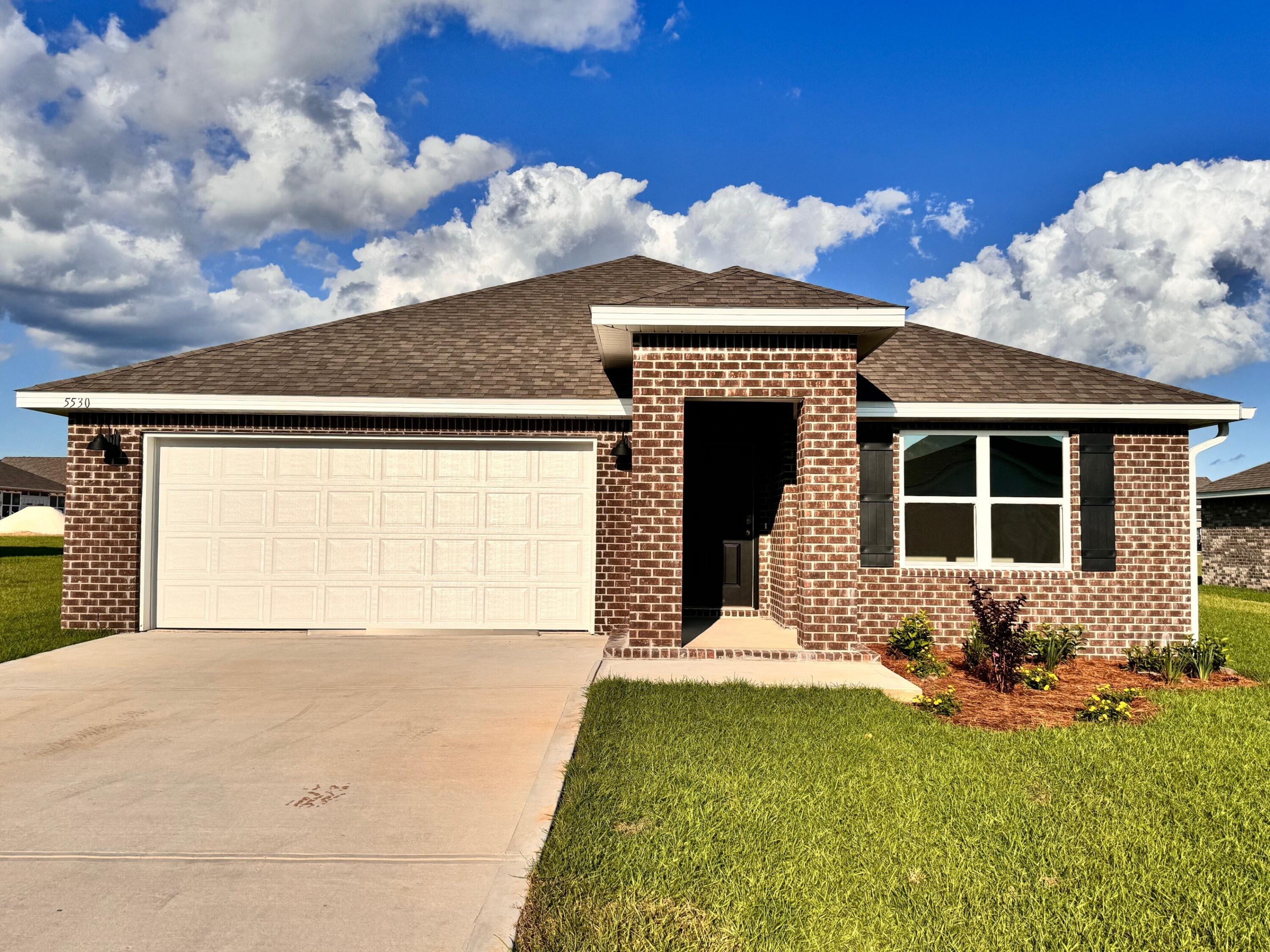 FABULOUS NEW CONSTRUCTION in Plantation Woods! The charming Cali is one of our most popular & highly desirable Open Designs. 4 beds, 2 baths, covered patio & a 2-car garage.  The Smart Home Connect System includes several Smart Home convenient devices. BEAUTIFUL, well-designed kitchen offers relaxed living with a lg. island bar, quiet dishwasher, all stainless appliances, pantry, Beautiful Granite & spacious dining area. Bedroom 1 & adjoining bath feature a walk-in closet, Granite double sink vanity, tub AND separate shower. Striking wood-look flooring throughout & Friese carpet in the bedrooms. No wasted space & great amenities. Striking CURB APPEAL. MUST SEE.