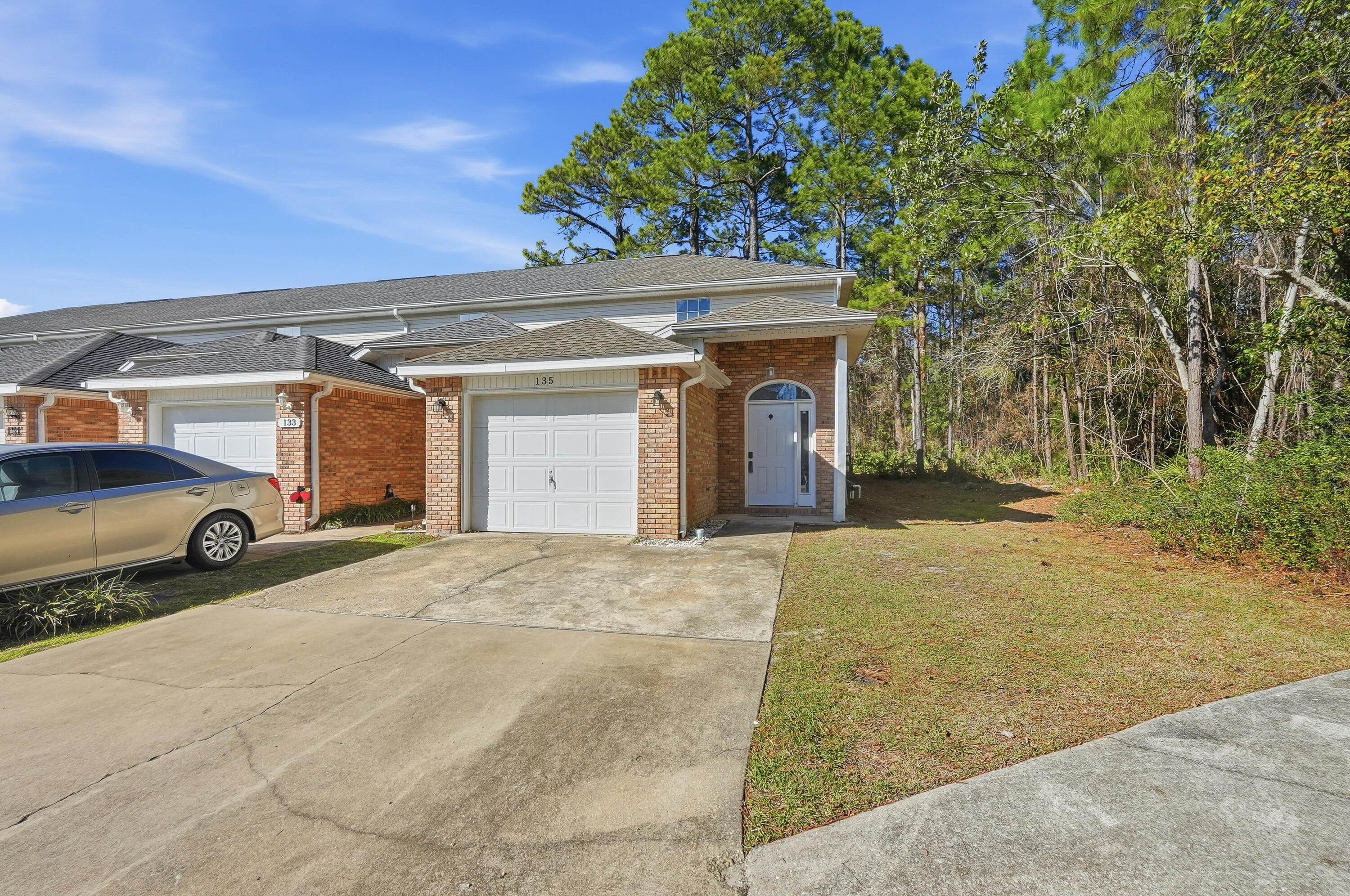 This well-maintained end-unit townhome is an excellent opportunity for first-time buyers, investors, or military personnel. Conveniently situated just 10 minutes west of Hurlburt Field and about 17 miles from Eglin AFB, you'll also enjoy quick access to beautiful beaches, shopping, and dining.

This 2-bedroom, 2.5-bath home features a bright, open floor plan downstairs with a spacious living area, kitchen, half bath, and indoor laundry. Both upstairs bedrooms offer private full bathrooms, providing comfort and flexibility.

Recent updates include a new roof and HVAC (2020), electrical panel and water heater (2023), fresh interior paint, newer carpet upstairs, and tile flooring downstairs. Step outside to enjoy the fenced backyard with a newer privacy fence -- perfect for relaxing or entertaining.  
Move-in ready and ideally located, this home offers value, comfort, and convenience all in one.