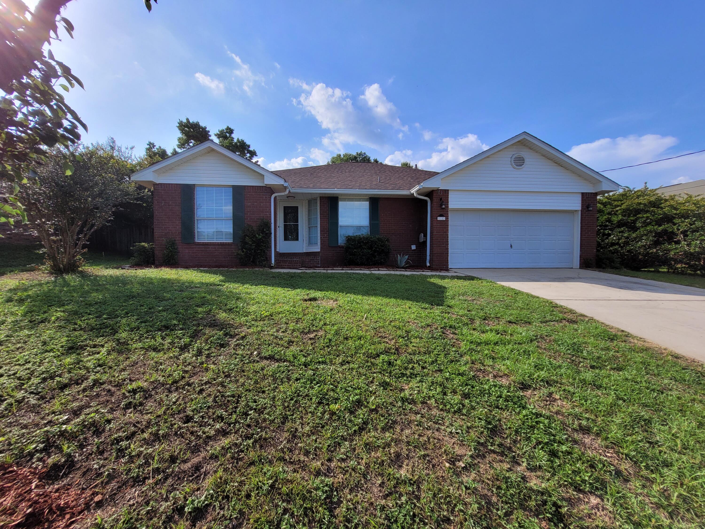 COME ENJOY THIS BEAUTIFUL 4 BD/2 BATH ALL BRICK HOME WITH A  SPACIOUS SPLIT FLOOR PLAN. THE OWNERS HAVE PUT A LOT OF LOVE AND CARE INTO THIS HOME. THE KITCHEN OPENS UP INTO THE LARGE FAMILY ROOM WITH FIREPLACE. CUSTOM 18 INCH CERAMIC TILE. LARGE OPEN KITCHEN AND DINING AREA GREAT FOR ENTERTAINING. THE MAIN BEDROOM IS LARGE WITH A BATH THAT HAS TWO SEPARATE CLOSETS AS WELL AS A NICE GARDEN JACUZZI TUB. SPACIOUSNESS LAUNDRY ROOM WITH PLENTY OF STORAGE.  THE  BACKYARD HAS NEW  6' PRIVACY FENCING, HOME COMES WITH A BEAUTIFUL DECK THAT MAKES THIS BACKYARD PERFECT FOR ENTERTAINING AND ENJOYING. THIS HOME IS A MUST SEE! 
APPROXIMATE DISTANCE TO EGLIN AFB ...21 MILES, 77TH SPECIAL FORCES...10 MILES AND HURLBURT AFB ...32 MILES Below are several key benefits of this home:

New roof installed in 2021
Granite counters in kitchen 
New soft close cabinets and drawers 
All new lighting 
Spacious garage 
New insulation 
New flooring in bedrooms 
Only 3/10 of a mile to Antioch elementary school a+ rated school
New stainless steel appliances in kitchen 
New washer and dryer furnished
New electrical wiring  through out