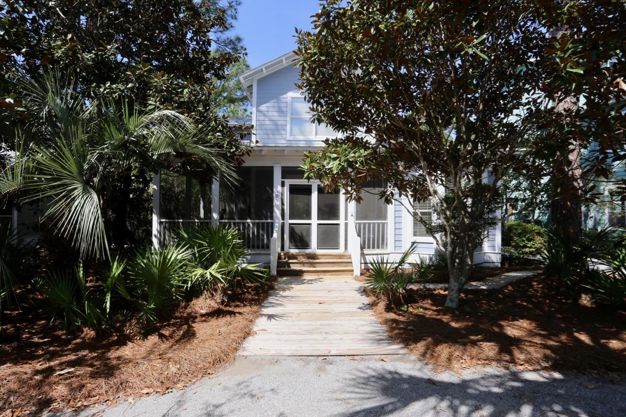 The Grove by the Sea is an established quaint, popular community along 30A. It has two community pools , tennis court. It is a short walk to the Andalusia beach access. This house sits on a large lot and has 3 Bedrooms and 2 1/2 baths in the main house. The master bedroom is downstairs. It opens to the large back deck for grilling and entertaining. The large wrap around front screen porch is perfect for relaxing on warm summer evenings. There is a two car garage with a furnished 1 bedroom, 1 bath 500 plus sq ft furnished apt above garage. It has a small but cozy screen-porch. Take a short bike ride on the 30A bike path to all the shopping, restaurants and charm that Seaside and Watercolor have to offer. Buyer responsible to verify all dimensions.