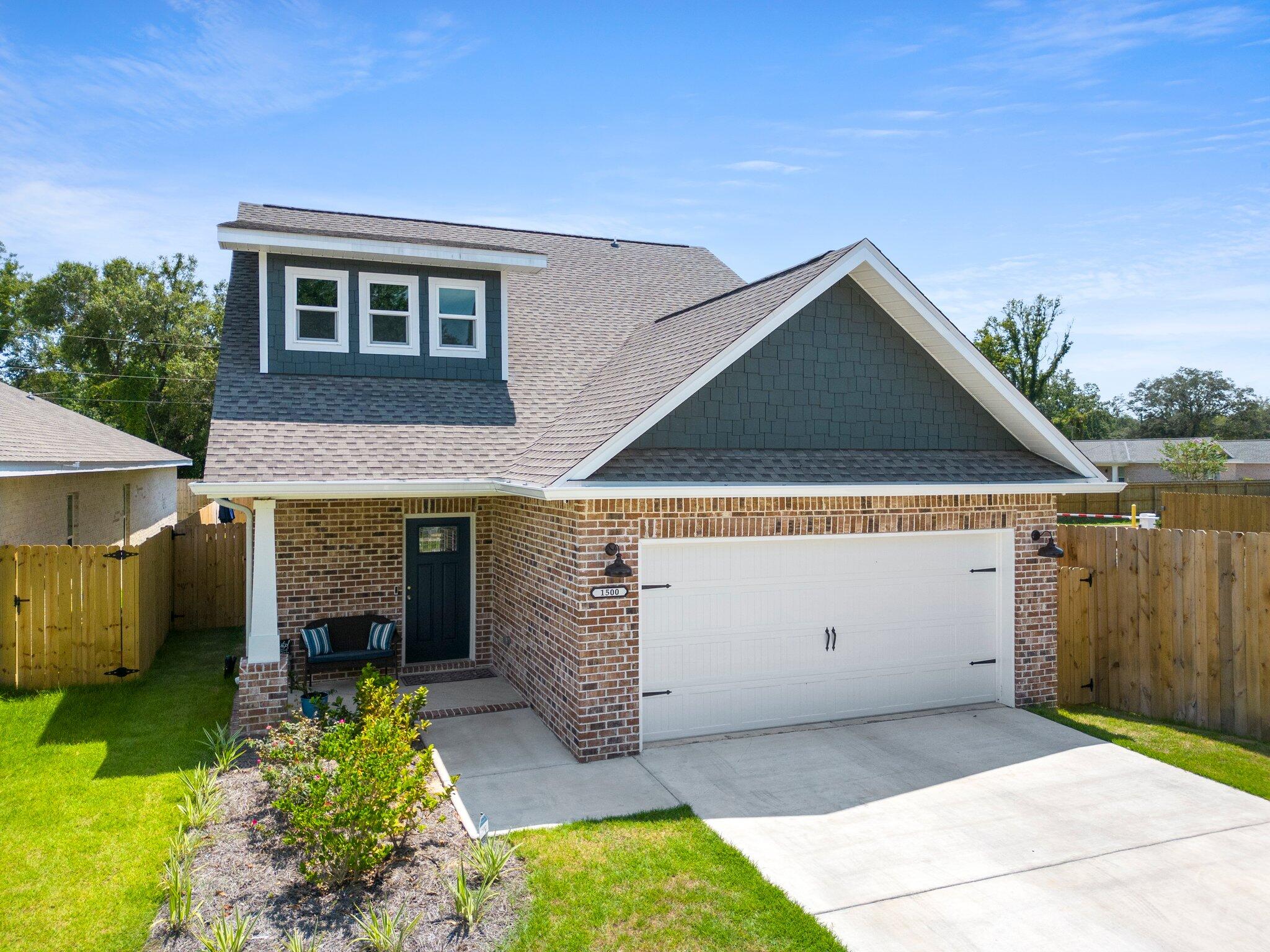 Just like new!! Ideally located, this is a 3 bedroom and 2.5 bathroom 2 story home built by a local builder in the Craftsman style that offers all the comforts and conveniences of modern living. The first floor is perfect for entertaining, with a beautiful kitchen featuring Dove White Shaker cabinets with soft-close drawers, a kitchen island, Calcatta Quartz countertops, a subway tile backsplash, stainless steel appliances, and a pantry closet. The kitchen is open to the dining room and the family room. The master suite is 14' x 17' and features its own bathroom with an oversized walk in shower, dual vanities, linen closet, separate toilet room and a walk-in closet. A half bath, hallway closet, and large utility room are also located on the first floor. The second story of this beautiful home includes 2 large 13x13 bedrooms, a playroom, a full bathroom, and a separate 10x15 flex space which can be used in a plethora of ways. Additional features include a sprinkler system, crown molding, recessed lighting, and solid surface luxury vinyl plank flooring (Dunite Oak) on the first floor and carpet upstairs.  Call for your showing today!!