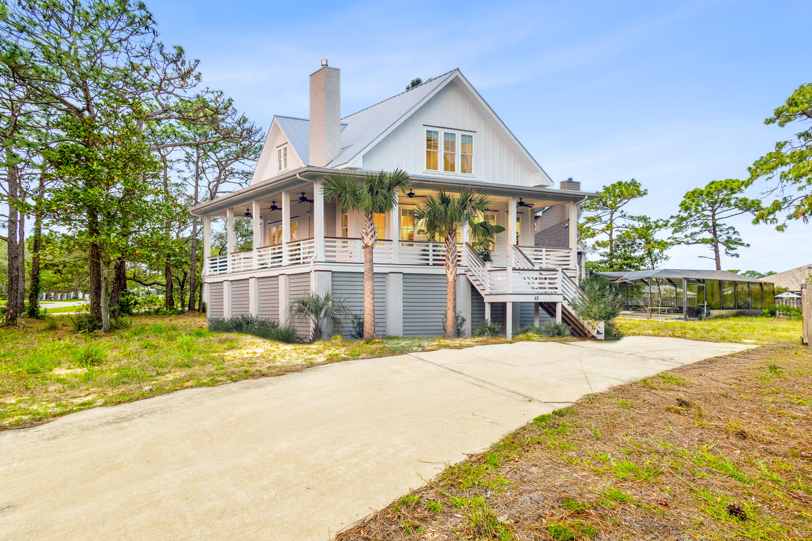 OWNER FINANCING AVAILABLE! MAJOR OPPORTUNITY TO BUILD YOUR DREAM HOME in Driftwood Estates! It's time to put on your vision goggles on and create the life of your dreams with your very own epic custom beach house on over half an acre of prepared land on the gorgeous peninsula that is home to Driftwood Estates. Enjoy peace and privacy on a dead end road that gives the perfect neighborhood Florida vibe. This lot comes ready to build with an existing concrete slab and swimming pool with screened in pool enclosure. This lot also has the option of working directly with a builder who has plans ready to go! The Driftwood Estates community is located on the Emerald Coast of Florida and is very convenient to both Destin and 30A.