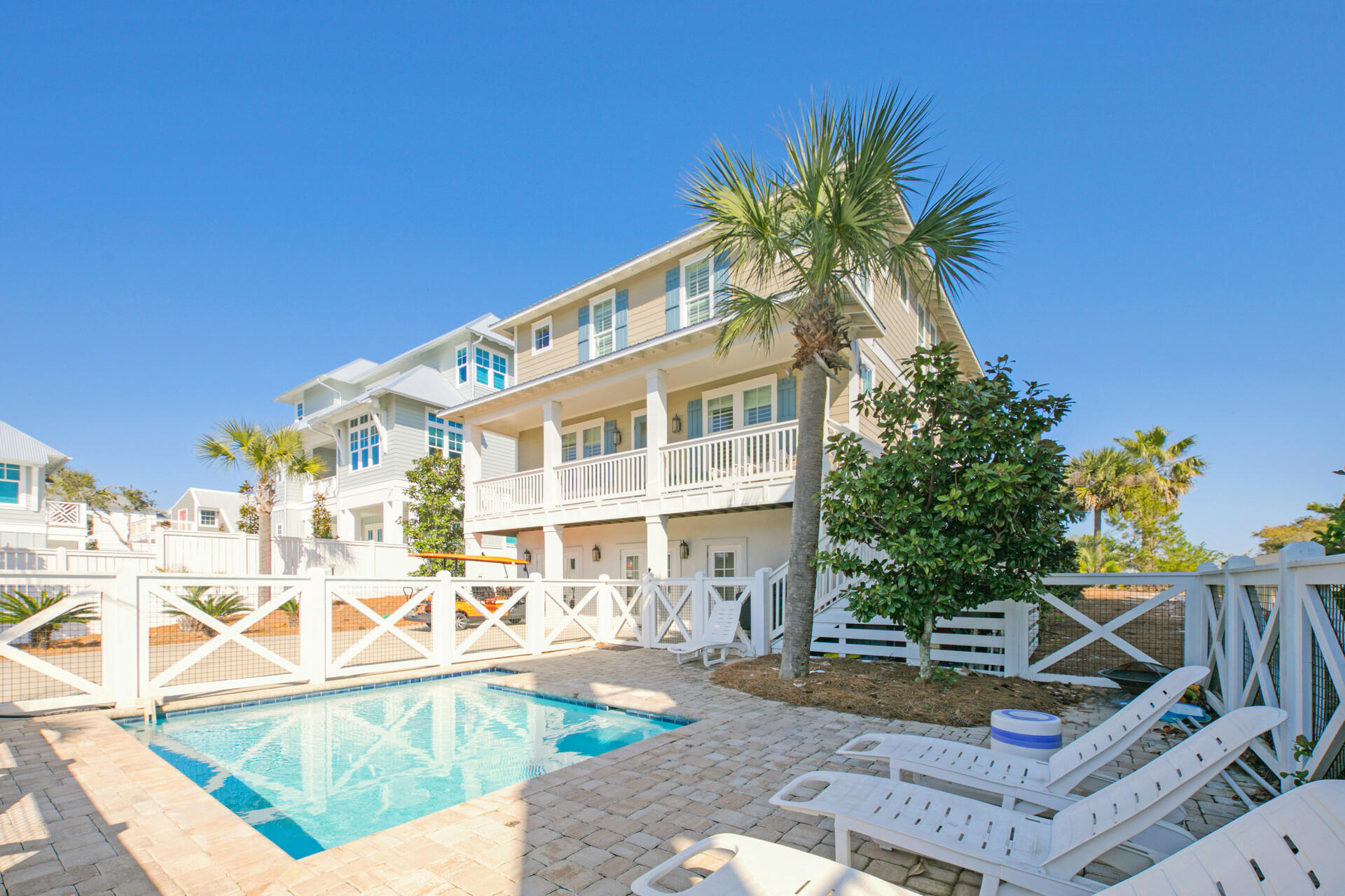 Looking for the perfect beach home along 30A across from the Emerald green waters and white Sandy beaches of the Emerald Coast?  Look no farther, this 7 bedroom, 5 bath Luxury home enjoys a private pool, gorgeous deck views of the Gulf and one of the areas popular and unique coastal dune lakes.  Located just across the street from one of Walton County's newest beach accesses and West 30A's famous Stinky's Fish Camp this home has Location, Location, Location perfected.  That's not all, its also located just a short bike ride away from the area's up and coming dining and shopping area of Gulf Place with live music, arts, and events for the whole family.  It's the new place to be on 30A! Looking for a strong Rental investment? This home comfortably sleeps large families and groups looking to entertain!  It boats a large open floor plan living room and kitchen on the 2nd floor with room to move, cook, and have fun with your family in one spot. 
 With roughly 234k produced in 2021 with multiple down periods during the vacation rental company transition, this home stands to soar in Rental income in 2022.