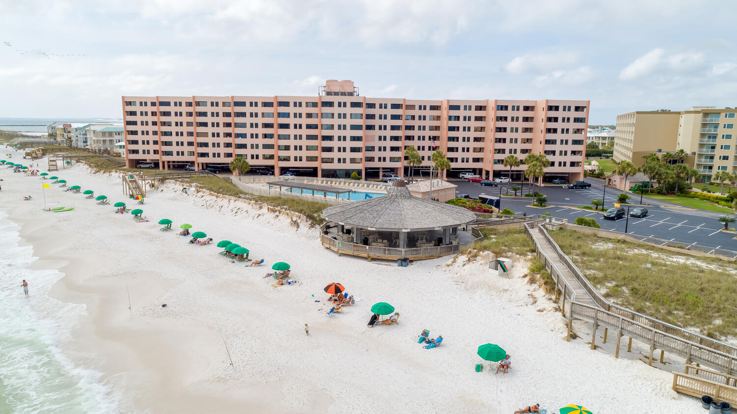 3BR/3BA GULF FRONT DUPLEX in Condo. Amazing Views!  Only 10 duplexes on the Gulf Side of Jetty East.  Duplex Advantages: 1.Income from 2 units  2. one association fee. ($7,432 annual savings) 2021 Income $103,000,  2020 Income $72,298  2019 Income $83,350 305A&B has a strong a rental following. 3-bedroom Duplex features 2BR 2BA and 1BR 1BA.     .   Insurance compliant EFCO Sliding Glass Doors and Windows (approx. $40,000 value) Great location to shopping, grocery store and restaurants. Jetty East Amenities: 2400 sq. ft. pool with sun deck, hot tub, beach side pavilion with grills, tennis courts, pickleball, fitness room, kid's activities, music entertainment, gated with 24 hour security, shuffleboard, owners meeting room and of course 800 feet of Sugar White Sand!    Non Warrantable Condo