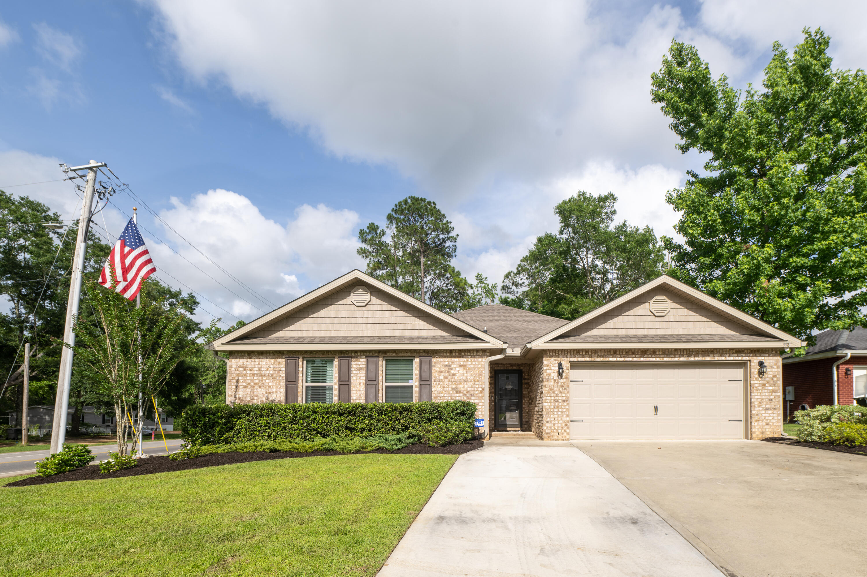 This 4 bedroom 2 bath Home with a very popular, spacious design and a nice covered back patio is perfect for both family interaction and family gatherings! Throughout the home is eye catching wood look vinyl plank flooring with carpet only in the bedrooms. The master bedroom is large and split from the other 3 bedrooms. The master bath features a double vanity, large shower and a huge walk in closet. The kitchen offers all stainless steel appliances, an island bar and pantry. The additional bedrooms are grouped together with the 2nd bathroom and laundry room centrally located. Smart Home System Technology package is an added feature making this an easy choice for anyone at any age.This was the Model Home for this neighborhood... This 4 bedroom 2 bath Home with a very popular, spacious design and a nice covered back patio is perfect for both family interaction and family gatherings! Throughout the home is eye catching wood look vinyl plank flooring with carpet only in the bedrooms. The master bedroom is large and split from the other 3 bedrooms. The master bath features a double vanity, large shower and a huge walk in closet. The kitchen offers all stainless steel appliances, an island bar and pantry. The additional bedrooms are grouped together with the 2nd bathroom and laundry room centrally located. Smart Home System Technology package is an added feature making this an easy choice for anyone at any age.This was the Model Home for this neighborhood...