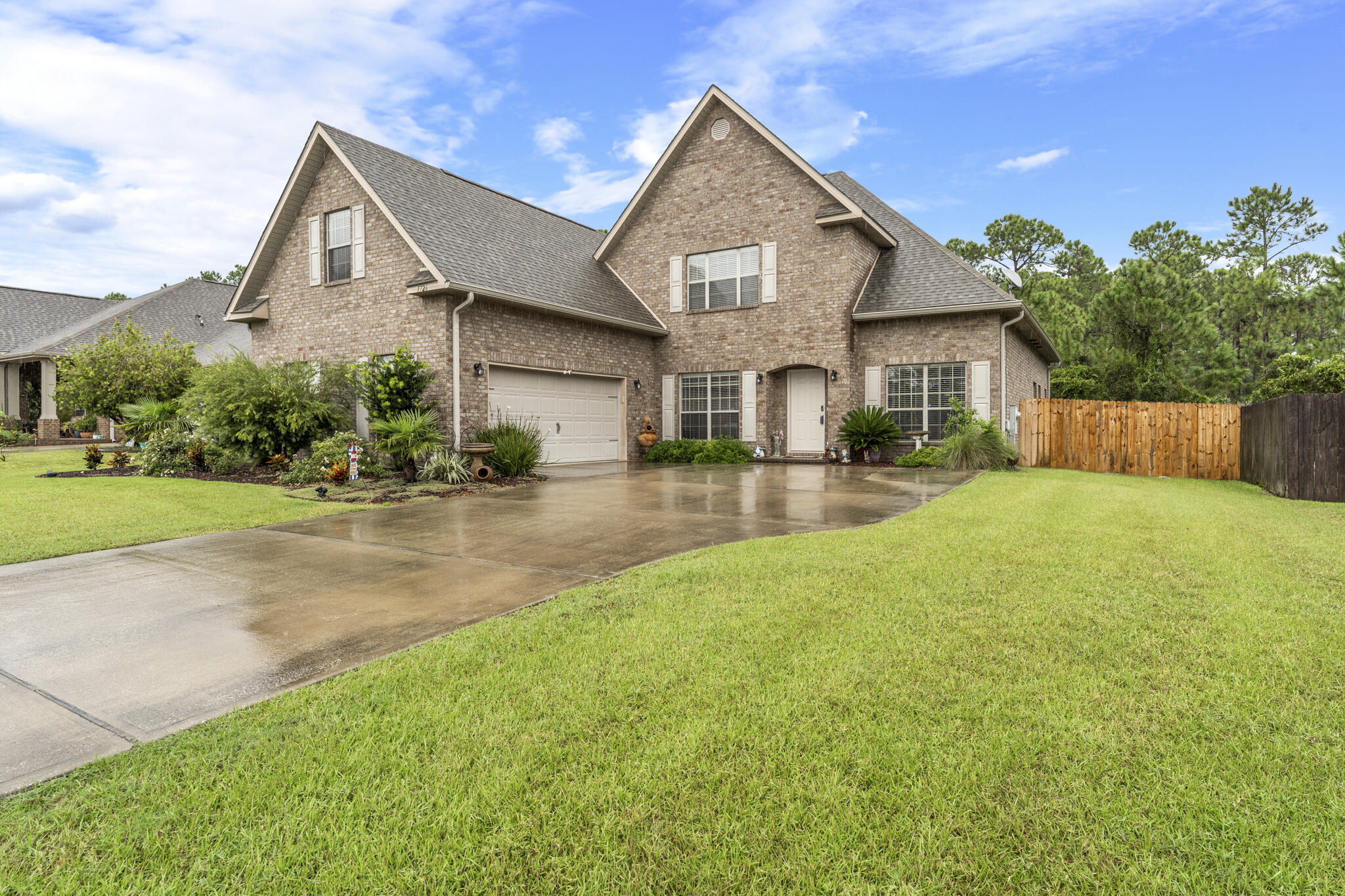 This gorgeous home has 5 bedrooms, an official office, and 3.5 bathrooms with a private pool and a split floor plan boasting 3,155 sqft of living space. BOOM!! Can you say space! It also has 2 brand new HVAC's in 2021, new LVP flooring in 2020, new garbage disposal in 2021 with a whole list of other upgrades since their ownership (see full list below).  Summerset Estates is a quiet neighborhood that is surrounded by wooded areas and located on the south side of Hwy 98. This home has a 2 car garage and an oversized driveway. Tile in kitchen with carpet in the bedrooms. Granite countertops in the kitchen and bathrooms. Double sinks in master en suite with a tub and separate shower. Large bonus room over the garage with a  full walk-in closet. Call today to reserve your showing! See more... UPGRADES 
1726 Twin Pine Blvd.

"	2 HVAC's in June 2021
"       New Front Door September 2021
"	New Pool Pump Installed 2021
"	Garbage Disposal 2021
"	LVP Flooring 2020
"	2 Clean Air Purification Systems 2020 & 2019
"	New Garage Door Motor 2018
"	Brand New Gunite Inground Ozone/Saltwater Pool Installed 2017
"	Paint and New Carpets 2017