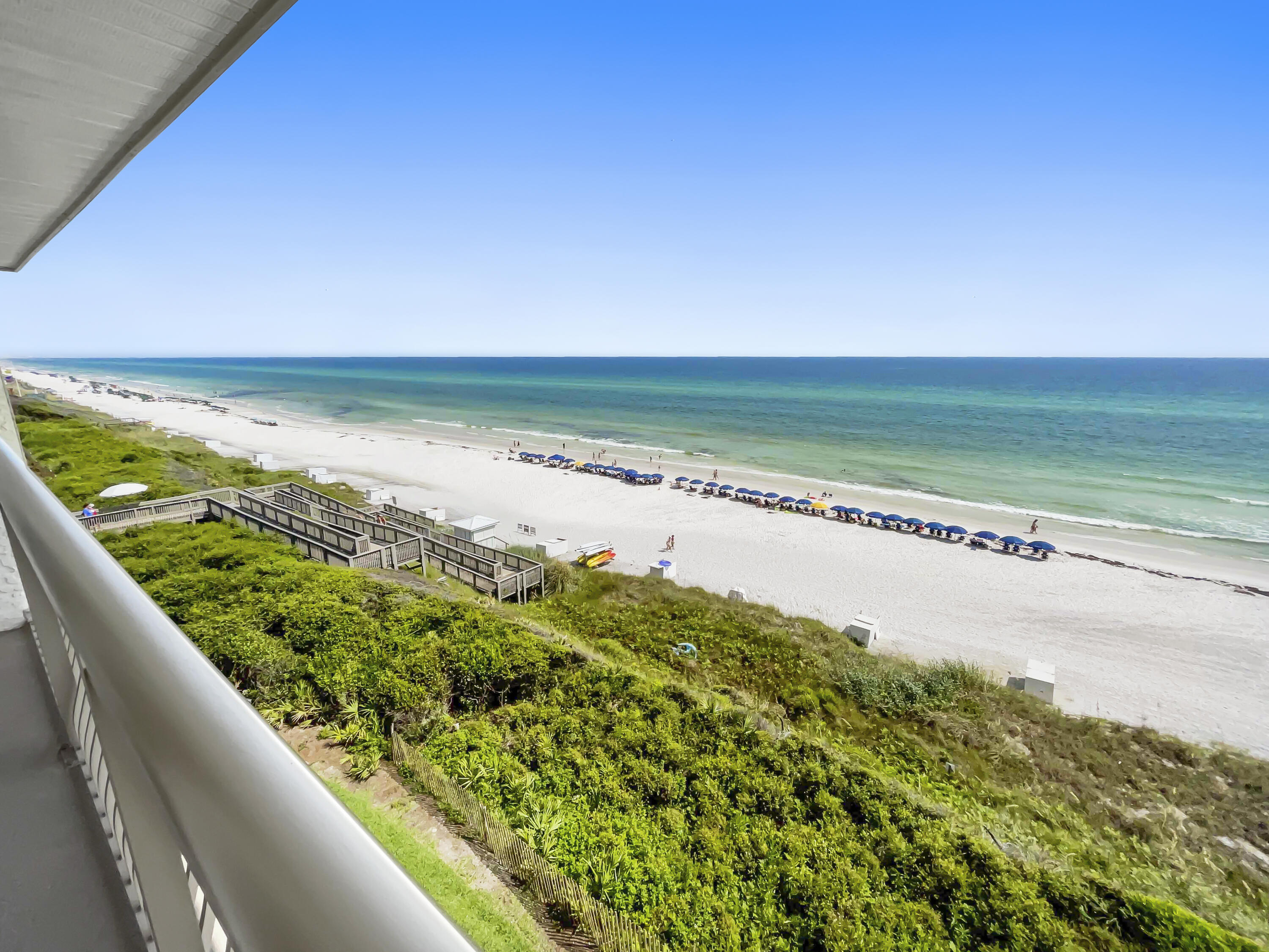AMAZING OPPORTUNITY to purchase a Gulf front High Pointe condo for a great price! Located along scenic hwy. 30A next to Rosemary Beach, this 2 ensuite bedroom beach front condo is being sold fully furnished, with breathtaking Gulf views throughout, spacious seating in the kitchen/living area, & a private balcony with a view of the beautiful Emerald coast beaches. While enjoying your morning coffee on the balcony, you can plan your day at the pool, beach, cycling along 30A or a stroll to nearby shops and restaurants. Take a walk down to the private beach access, lay down & listen to the waterfalls of the large community lagoon pool, play tennis on the community courts or grab a drink and something to eat at the onsite beach front cabana bar called Crabby Steve's! Located on a 15 acre private stretch of beach, nestled between Alys and Rosemary Beach. This gem is truly a piece of Paradise! Call today to schedule a showing.