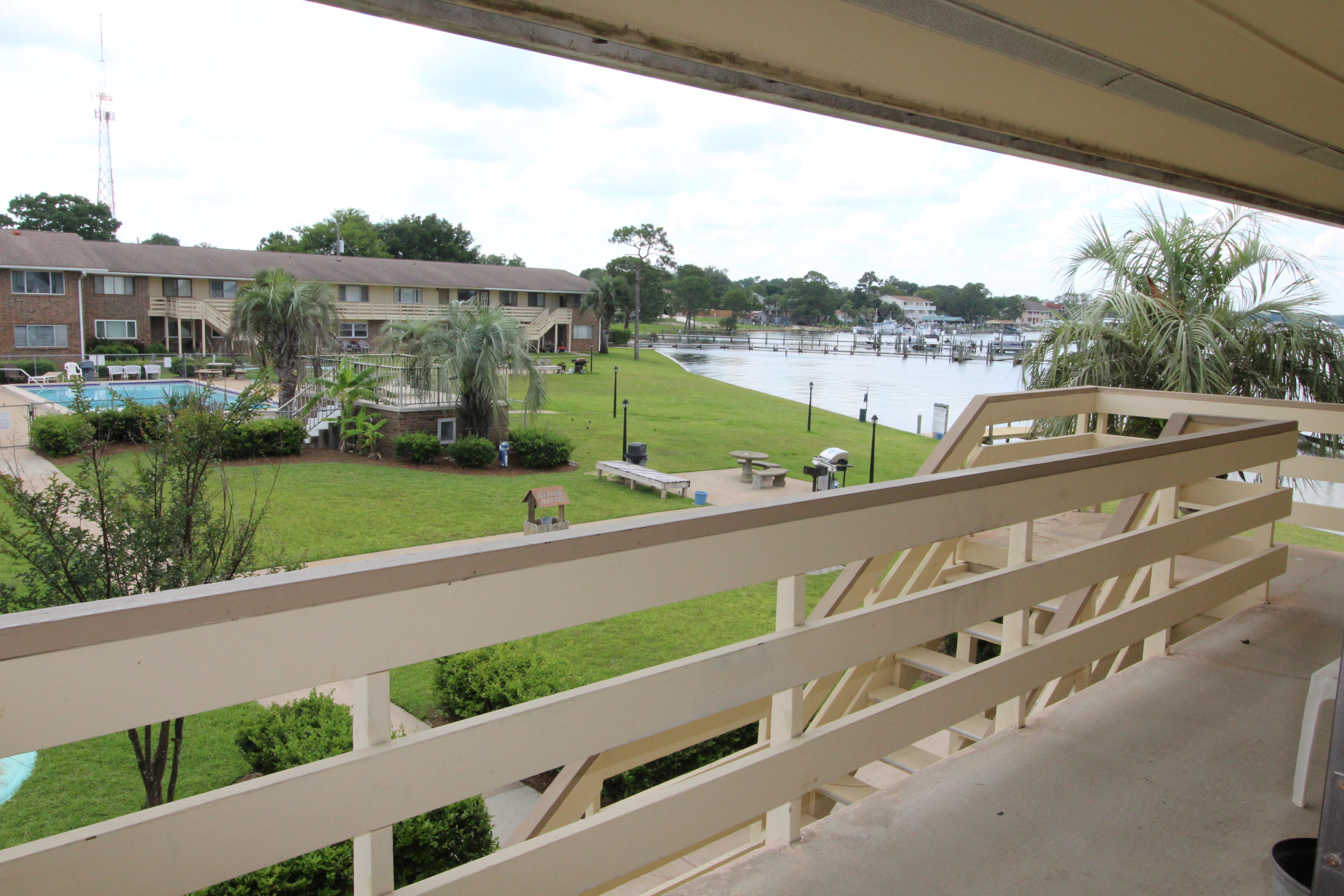 BEST PRICE ON THE BAY! Great opportunity to own at a fantastic well-maintained waterfront complex! This three bedrooms and one bath unit at the popular Bayview Waters condo offers a water view from all the bedrooms, living room and your patio. Tiled floor throughout the house and has stainless appliances. Enjoy the peaceful view of the water and beautiful sunset. The community features a lovely landscaping, pool, a boat dock, waterfront picnic tables and grill stations. The complex sits on the Choctawhatchee Bay where you can enjoy fishing, kayaking, paddle-boarding, and crabbing. All of these activities right at your own home. Priced to sell!