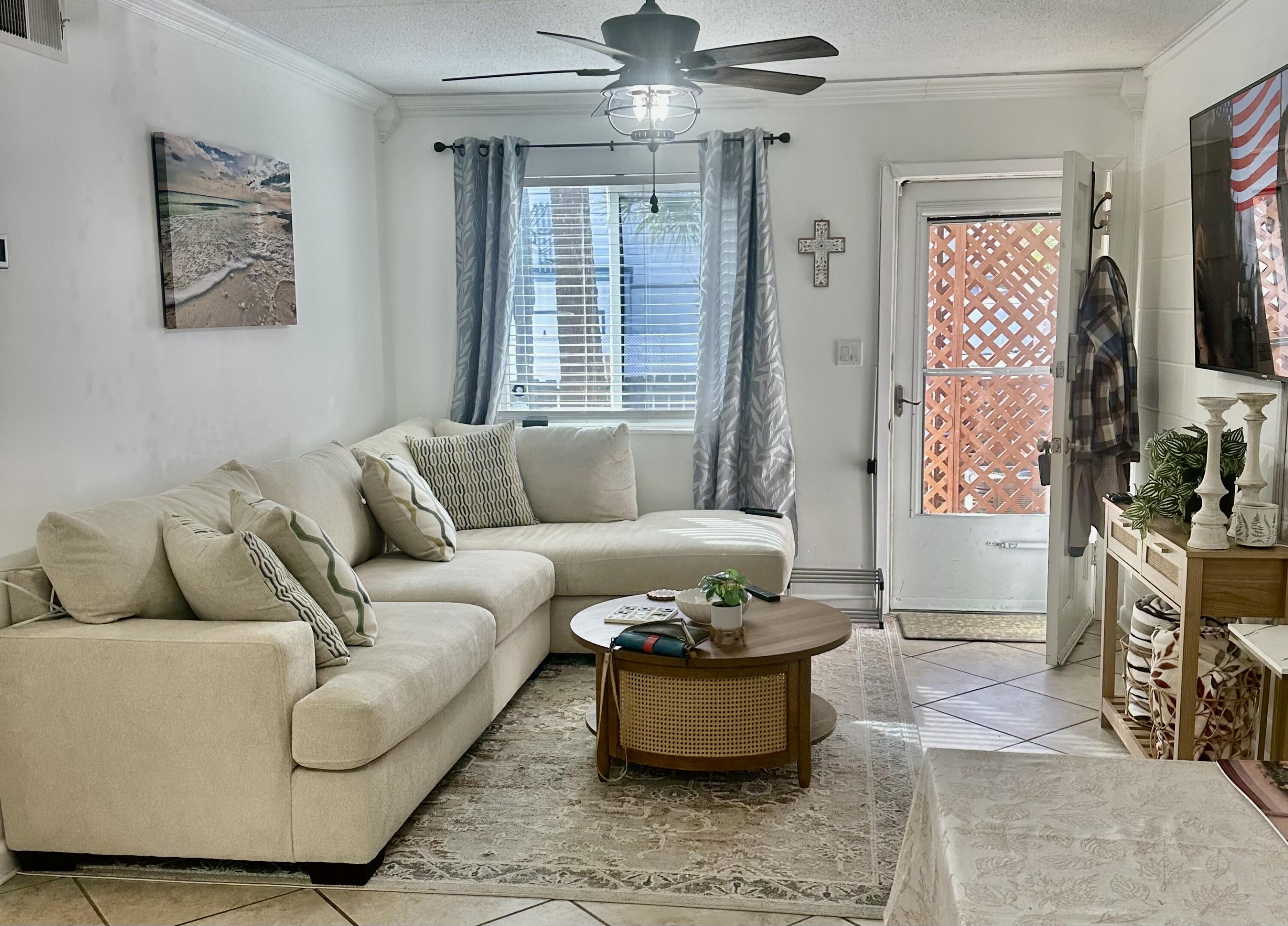 Welcome to your FURNISHED vacation retreat! CHARMING 2 bedroom, one bath townhouse across the street from the beach! Boardwalk is directly behind the unit for an easy walk to the sunrise or sunset at the beach! 
Short term rental allowed with minimum of 7 days
Living space is BRIGHT, lots of natural light, with a COASTAL VIBE. Open floorplan, new white cabinets to the ceiling, granite countertops, stainless appliances.
LG full size Washer and dryer, new vanity and toilet, HVAC is less than a year old (still under warranty), roof is one year old
DON'T MISS OUT! 
Whether you are looking for a primary residence, vacation home or investment opportunity this condo delivers location, lifestyle, and value.
LIVE WHERE OTHERS VACATION! 
SCHEDULE YOUR SHOWING TODAY!