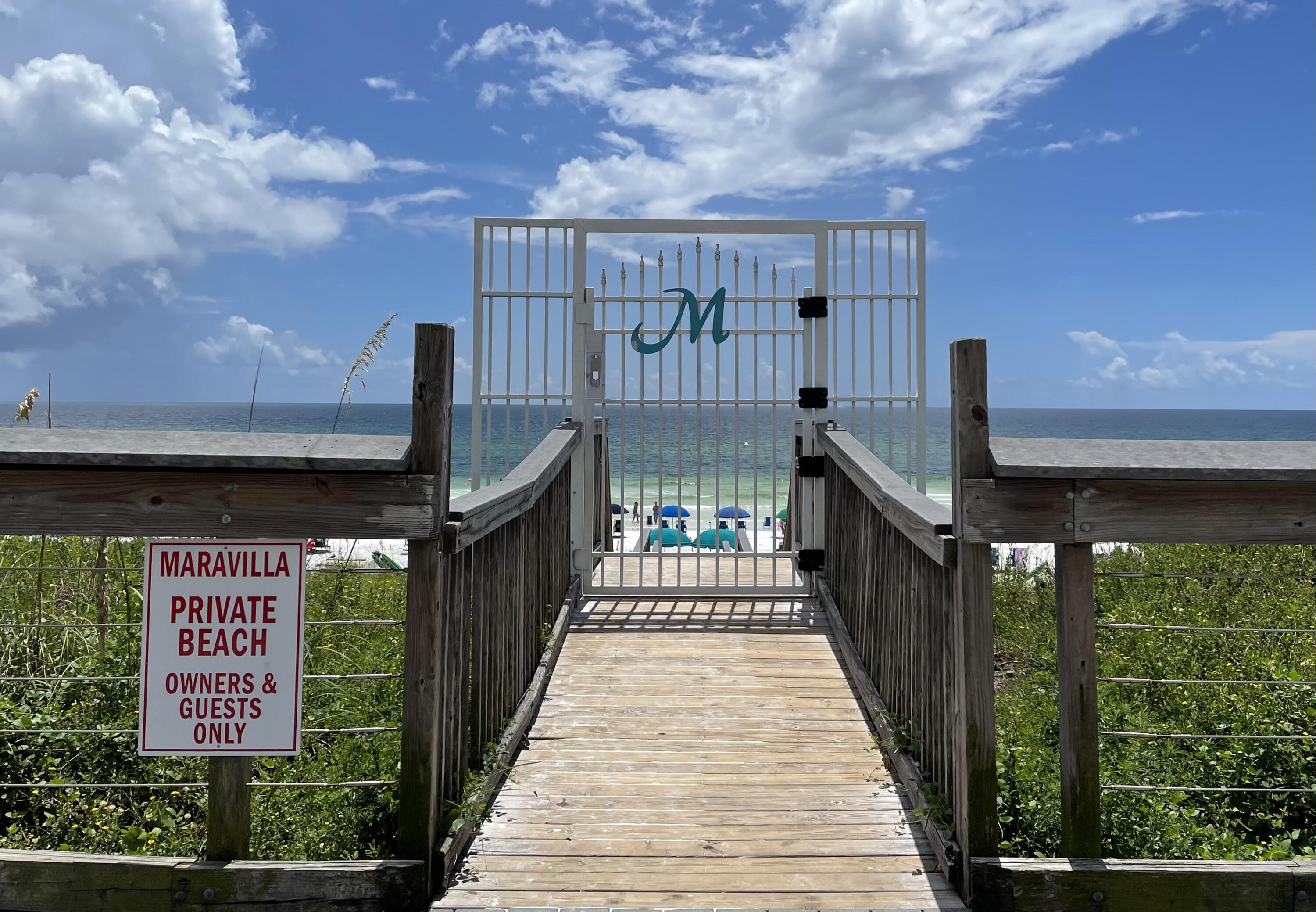 Discover the popular beachside community of Maravilla!   This quiet family and pet friendly gated community in popular Miramar Beach offers private beach access, two swimming pools with one heated in the winter, tennis, golf cart parking, and fitness center!  This top floor two bedroom two story condo includes a bonus loft bedroom and will sleep up to 9 guests!  Enjoy the incredible Emerald Coast sunsets on your west facing private balcony.  The master bedroom, kitchen, living, dining, and balcony are all located on the first level with two additional bedrooms and bathroom on the second level.  This beach condo comes fully furnished and is projected to make $40k-$50k year in rental income. HOA fees cover all utilities except electric.   Enjoy the walkability from your beach condo to popular seafood restaurants like Captain Daves, Kenny D's, and Pompano Joes