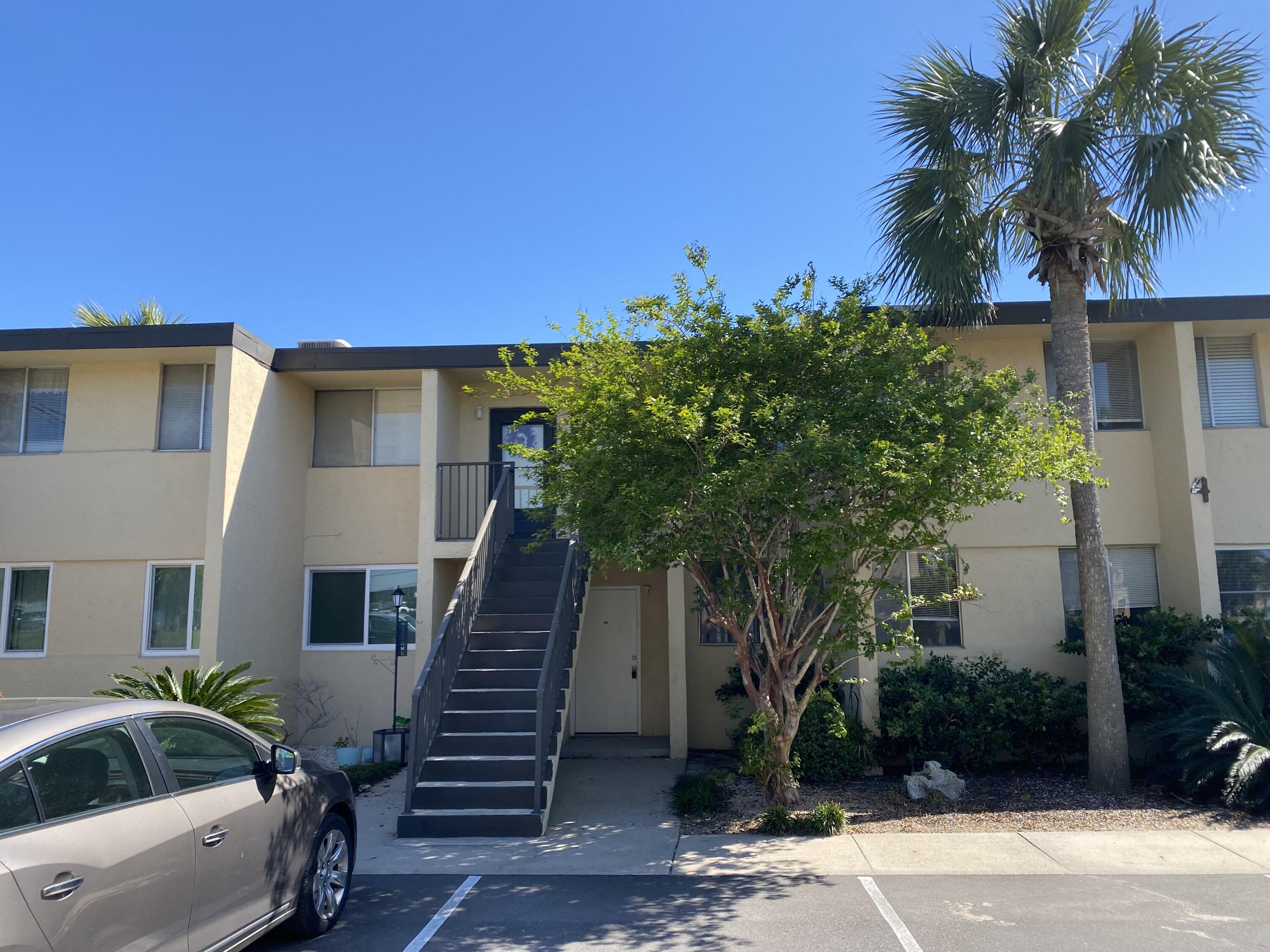 This 1 bedroom 1 bath patio apartment is located within an easy commute to Eglin or Hurlburt Air Force bases, downtown Fort Walton Beach and beaches. No washer/dryer hookup. But coin operated laundry facility in complex. Community pool and an assigned parking space.  This is a second story unit, no elevator. Rent includes pest control, water, sewer, garbage, and yard maintenance. One year lease, no pets, no smoking, clean credit (minimum 640 FICO credit score required in addition to meeting applicant rental criteria) good and verifiable rental and employment history. Text for more info today!