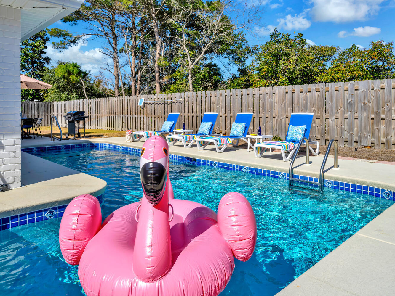 'Manta Ray Getaway' is a proven performer—over $100,000 in rental income in past years—and positioned to earn even more with strategic upgrades. Located in Paradise Retreat, a gated community with exclusive 320-foot deeded Gulf access, this property offers what investors look for most: high demand, low competition, and clear growth potential.

The Numbers Tell The Story:

Sleeps 10 comfortably with 4 beds, 2 baths, and 2,047 sq. ft. — the largest floor plan in the neighborhood.  Fully furnished and turnkey with new LVP flooring, upgraded kitchen appliances, and quartz countertops.

Private heated L-shaped pool, BBQ station, tanning deck, and space for easy-to-add, high-ROI amenities like a hot tub, putting green, or cornhole court. Upside Built In Already: Two large living areas, one converted into a game roomarcade games and foosball that keep occupancy high and reviews strong.  Recent major updates: new roof & pool pump motor (2021), new fence (2020), water heater (2019). No flood insurance required and low HOA fees increase net returns.

The Bottom Line:
With its proven track record, income-boosting potential, and premium beach access, "Manta Ray Getaway" offers both immediate cash flow and long-term appreciation. It's also an outstanding option as a second home or even a full-time residencegiving you the flexibility to enjoy the property yourself while it works for you.