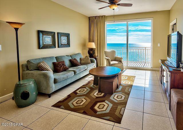 Beach living at its finest in the perennial favorite beach property, Splash - which offers the BEST rental income anywhere on the beach! Splash's Incredible Location and Outstanding On-Site Amenities Creates a Resort that is Unique to Panama City Beach. This is an Amazing Price for a Beautifully Furnished, Gulf Front Condo - this 2 Bed, 2 Bath (Wave) floor plan offers everyone Plenty of Room. The unit Features 9' ceilings, a Spacious Master Suite, Guest Bedroom, a Large Balcony, and Interior Upgrades such as slab Granite Counters in the Kitchen and Bathrooms & tile throughout. This unit is a RENTAL POWERHOUSE . Splash! Offers all the Amenities of a True Resort Destination...over 400 feet of Pristine Gulf Frontage, Two Distinct Waterpark Environments - Complete with Lazy River,