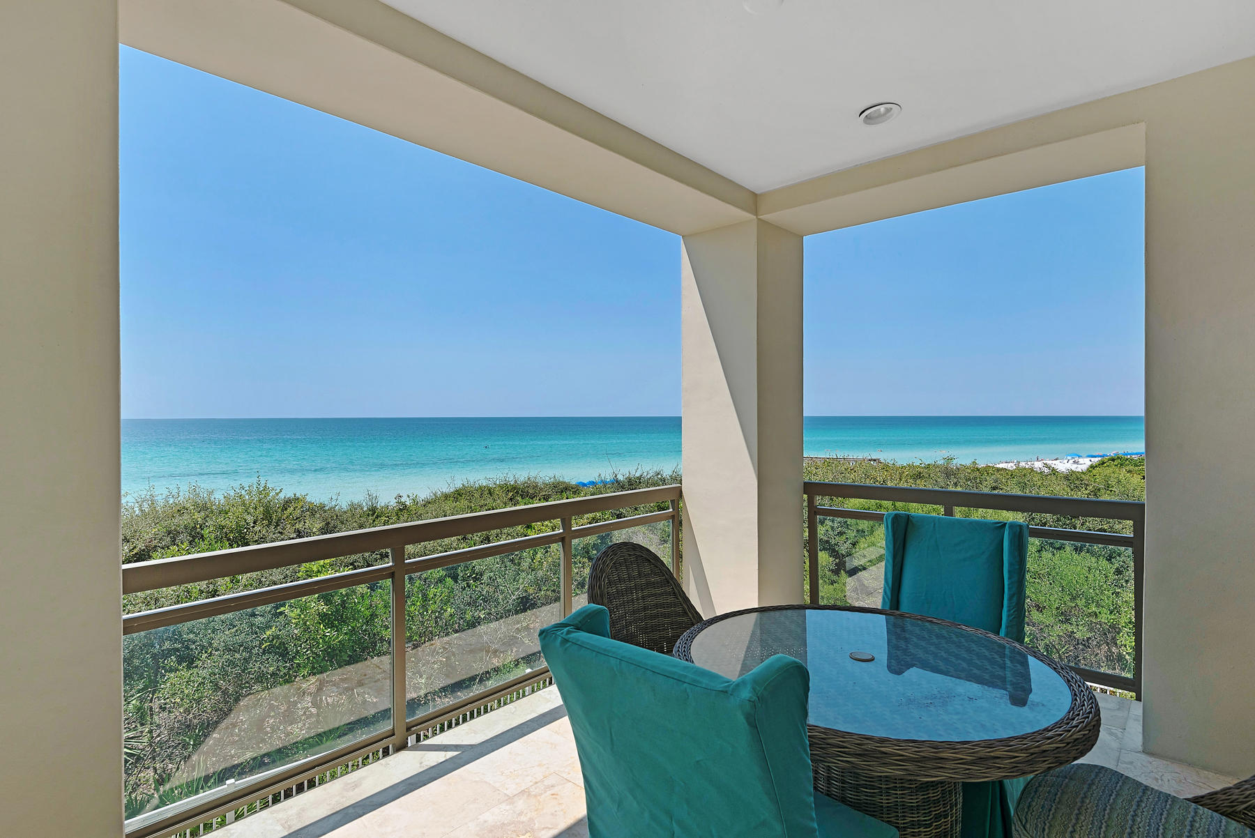 Gulf Views and Sunsets from your new Luxury Condo. Designer inspired furnishings, travertine flooring, 4 spacious bedrooms, open floor plan, gas log fireplace, and additional family room. The kitchen is a chef's dream featuring gas cook top, wall ovens, Sub Zero refrigerators, ash wood cabinetry. Tre Viste offers privacy, only 3 residences (one per floor), coded entry, and coded elevator. This condo comes with a poolside Cabana with full bathroom and a oversized single car garage. Luxury and relaxation all in one beautiful home. Call today to schedule your private viewing.