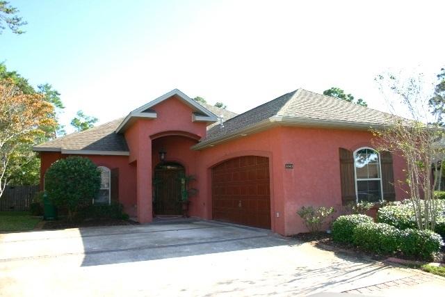 Fantastic home in Chardonnay Estates, conveniently located just minutes to beaches, restaurants, shopping and Eglin AFB. This beautiful home has a Caribbean charm and features dramatic ceilings, spacious, open floor plan, gorgeous tile flooring throughout, in-ground, enclosed pool, and much more. The kitchen comes complete with all appliances, granite counter-tops, custom cabinets, including built-in wine rack, center island and pantry. The master suite is on the first floor and the master bath has double vanities, whirlpool tub, separate shower and walk-in closet. You will love the laundry room and find plenty of space for storage and built-in cabinets in this large space. Tenant is required to maintain pool. Call today to see this beautiful home!