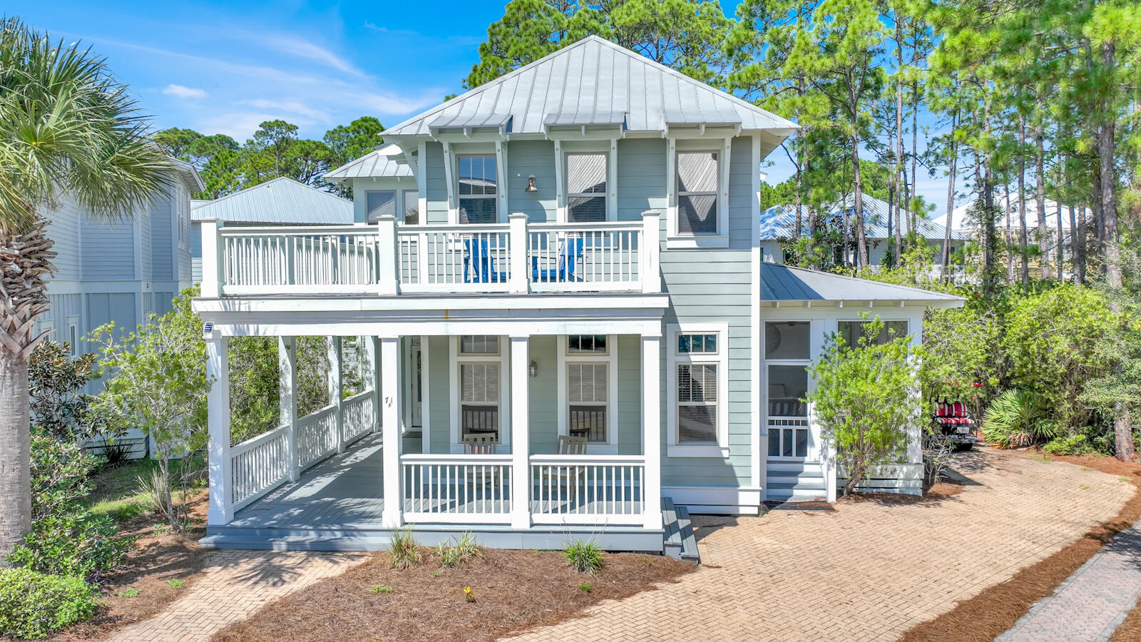 Welcome to your coastal paradise south of 30A! This beautiful 4-bedroom, 4.5-bathroom home, complete with a bunk room, seamlessly blends privacy and high-end finishes in the perfect location between Seaside and Rosemary Beach. Nestled within the charming and tranquil community of Cottages At Eastern Lake. This property offers a serene retreat while keeping you close to the vibrant 30A lifestyle.

Step inside to discover an inviting open floor plan that effortlessly connects the family room, dining room, and a spacious kitchen - an entertainer's dream. The generous dining area and adjacent bar comfortably accommodate any large gatherings with family and friends. Natural light pours in through the windows, creating a warm and welcoming ambiance