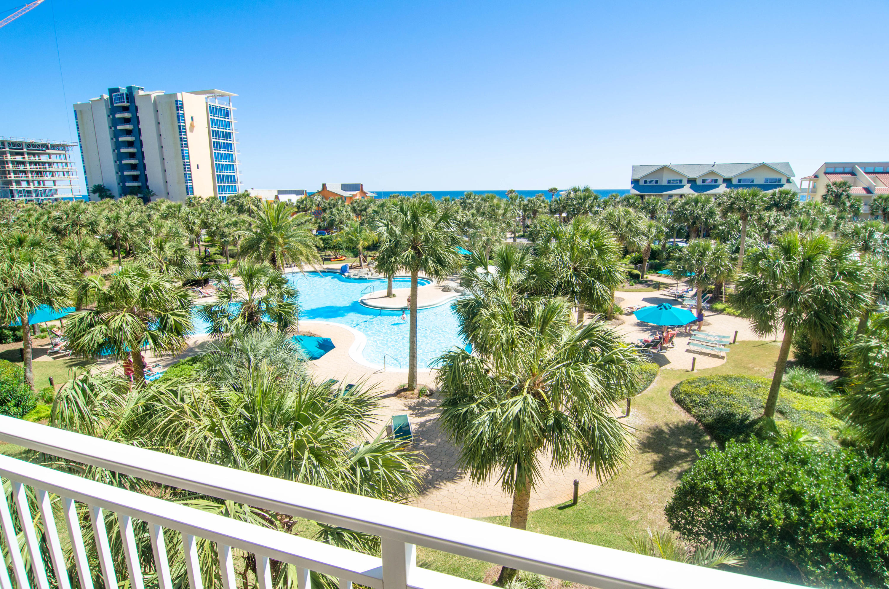 The beach getaway you've been dreaming of...a 2 bedroom, 2 bath condo at Sterling Shores with seaside inspired interiors. Sunshine and warm gulf breezes and views abound from the balcony, accessed from both the living room and the master suite. The gourmet kitchen features loads of cabinet space and a large breakfast bar. Also enjoy and an on-site storage locker! Enjoy the good life at Sterling Shores...4,300 sf lagoon-style pool, private Gulf-front beach club with heated oasis pool and bar & grill; 400 foot beach, 42-seat surround-sound theater; bbq grills and picnic area, 9-acre gated grounds with lush tropical landscaping, free in-room and theater movies, high-speed internet access, seasonal children's program and beach rental service plus on-site rental management.