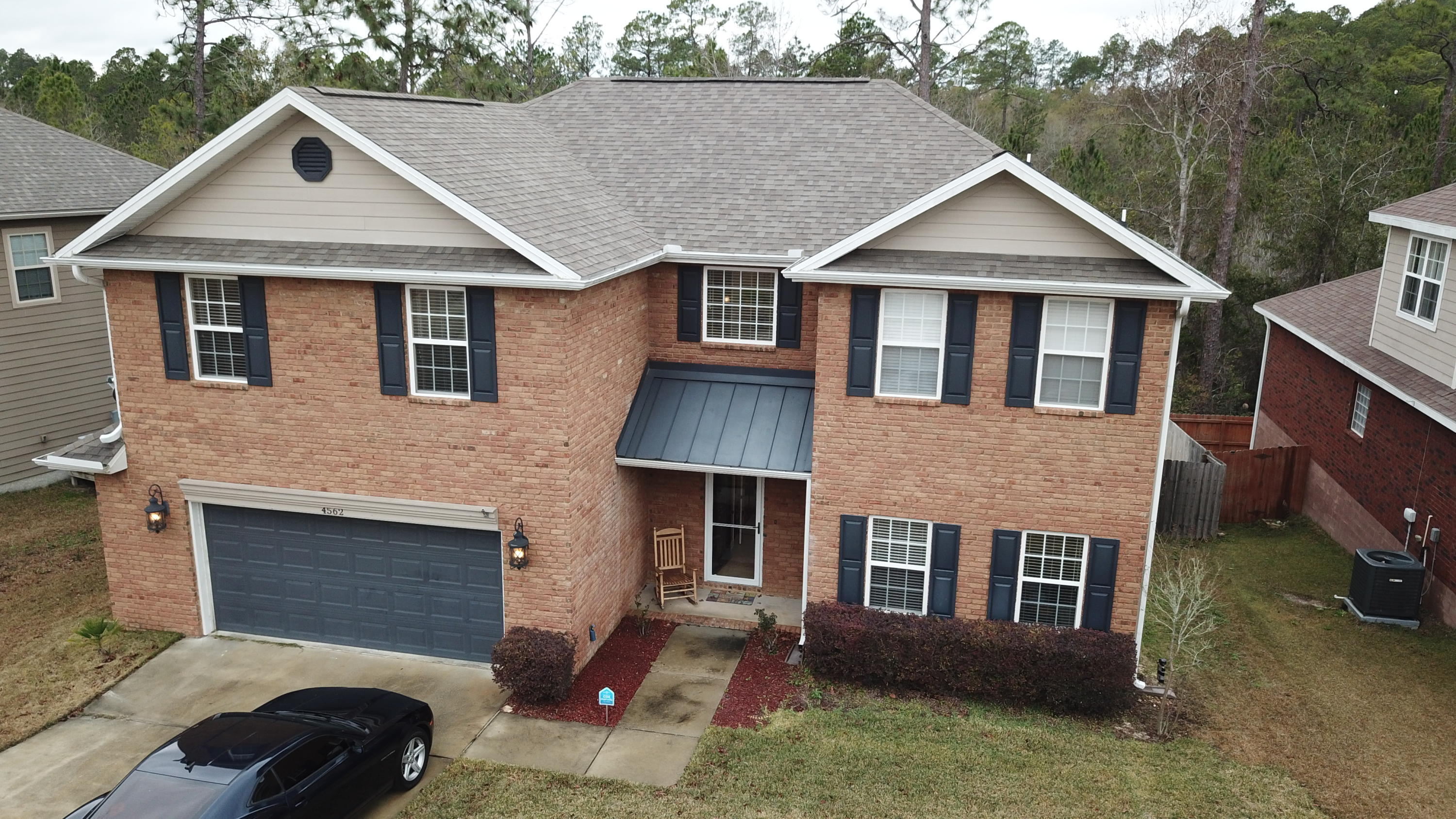 Avail 5/13 Check out this beautiful 4 bed/2.5 bath 2 story home South of I-10 with lawn maintenance included. The first floor features open concept, nice entry, large office/flex space, over sized family room, large open kitchen/dining area, and large screen in porch off the kitchen. The kitchen/dining area has ample cabinets, granite countertops, black appliance package, breakfast bar and is open to both the dining/family room. The upstairs has split bedroom floor plan for privacy and laundry room. The master suite features large Mbedroom, dual vanities, garden tub/separate shower, large walk in closet in Mbath. The additional bedrooms are very spacious with ample closet space. The home also features separate A/C units for each level of the home. Will show evenings & weekends