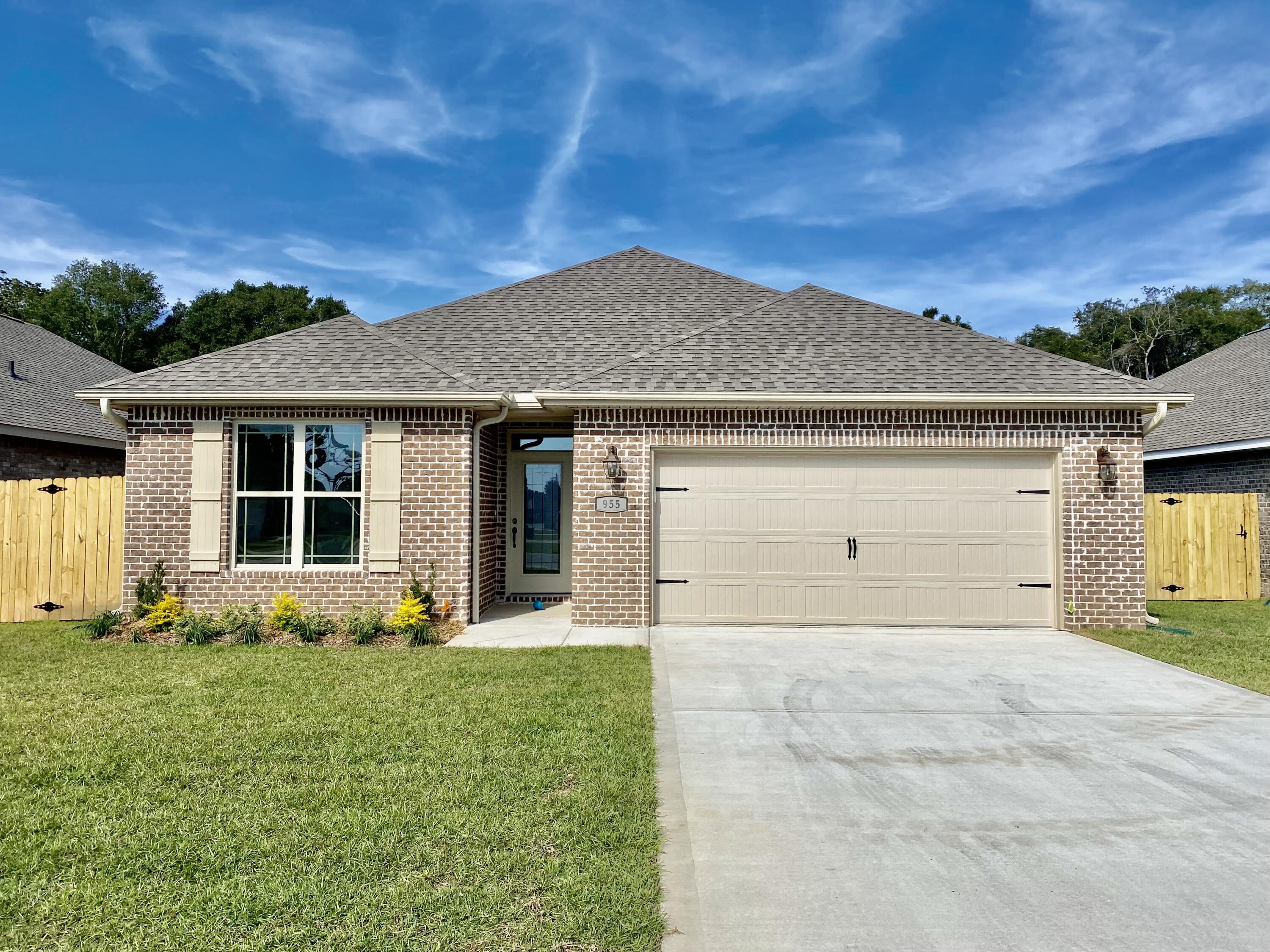 Welcome to Mckenzie Meadows. A 13 lot subdivision located in Fort Walton Beach, Fl.
Centrally located minutes away for the beautiful white sandy beaches of the Emerald Coast, Air Force Bases, shopping and restaurants.  As you walk into this beautiful home you will enjoy your family gatherings in this spacious plank tile living room that is open to the dining room and kitchen.  Enjoy cooking in this beautiful kitchen with granite countertops and spacious breakfast bar.    The master bath offers double granite sink vanities, separate shower, and garden tub.  Off the living room area enjoy your coffee on the lanai.  Make this fabulous home yours today.  Buyer to verify any and all areas of importance, including covenants and restrictions see in documents.