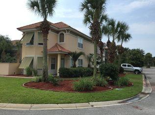 Beautiful Mediterranean-style home for rent in the quiet and peaceful gated community of Calusa Bay. The home is centrally located, offering easy access to Miramar Beach, Santa Rosa Beach, Destin Commons and all local attractions. This spacious home offers a home office, three bedrooms, 2.5 bathrooms and a private swimming pool. Lawn and pool service included.