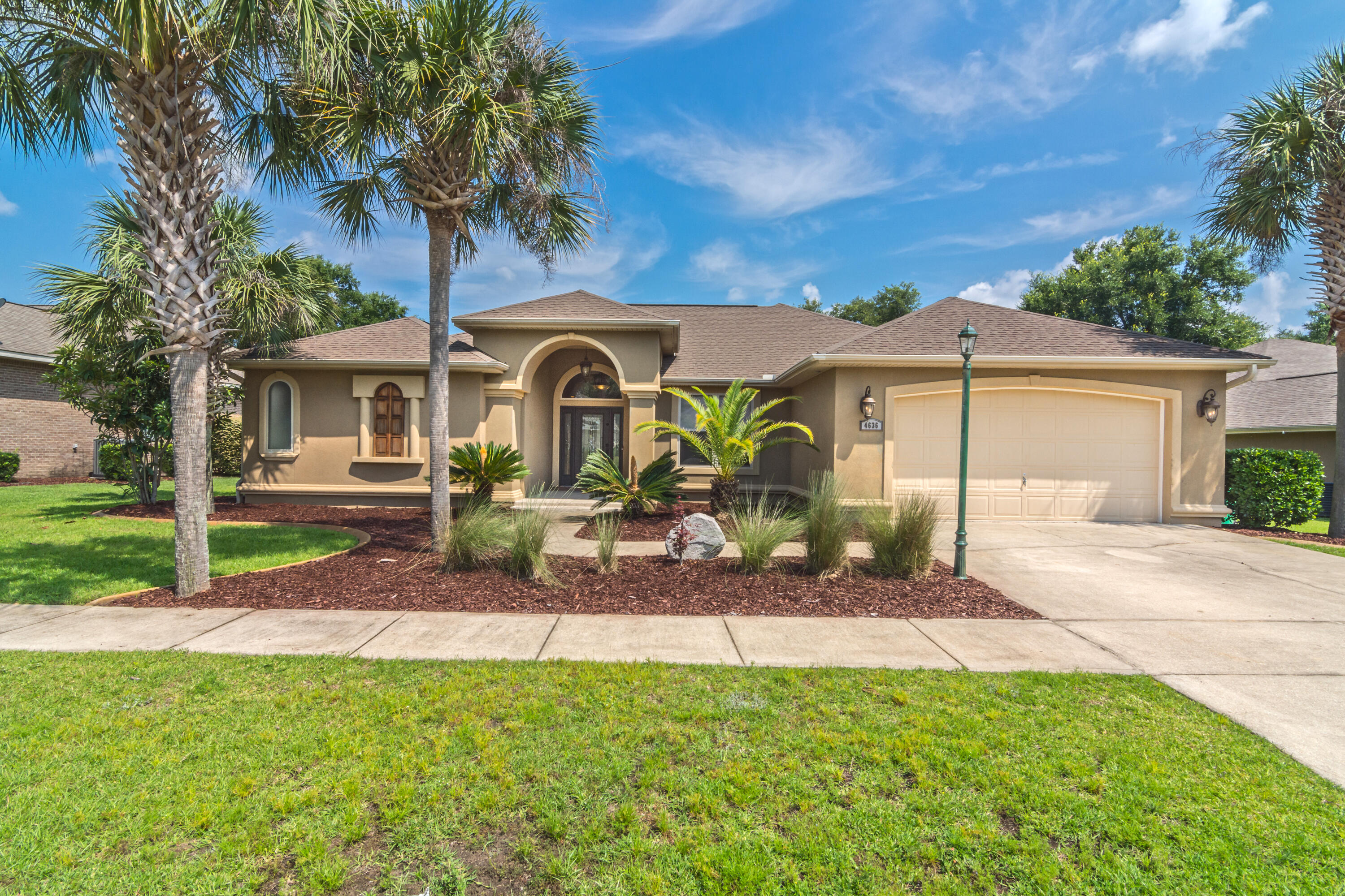 This exquisite property is a private oasis. Featuring upgraded granite, hardwood soft close cabinetry, and a Stunning Covered Salt Water Pool in a Gated Community.