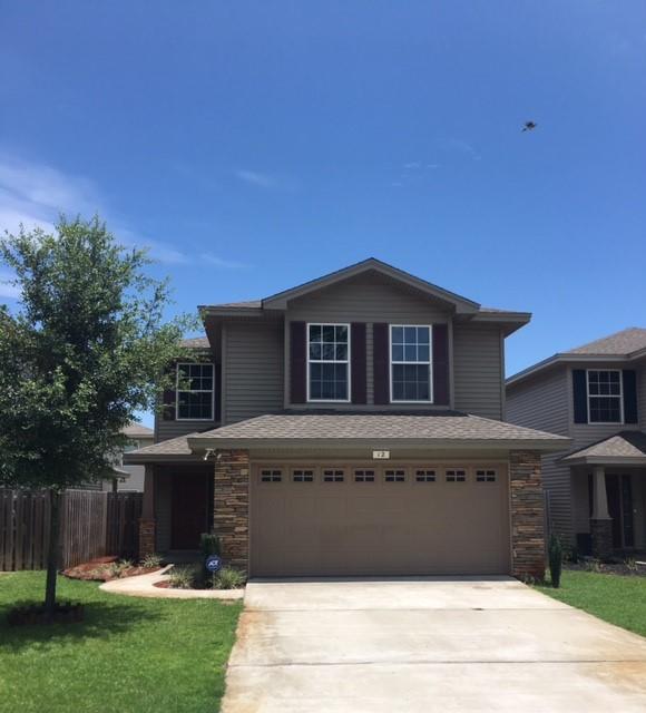 FANTASTIC 2014 BUILT HOME! This tasteful 2 story has FIVE BEDROOMS and 3 baths. 1st Floor Features:
Hardwood flooring, granite counters, maple cabinetry, SS appliances & side by side refrigerator, large living room, laundry, pantry, french doors to covered back porch w/extra 10.5x8 patio pad. 1st floor guest room with full bath, crown molding.
2nd Floor Features:
Master BR w/6x6 sitting area, master bath w/dbl walk in closets, dbl vanities, 18'' tile, garden tub shower combo, linen closet. Large guest 3rd BR w/dbl doors, BR #4 & #5 are good size w/window nooks, Full Hall Bath, carpet throughout.
Additional Features:
Sprinkler system, remote control fans all rooms, privacy fenced, impact windows, Great location near base.
*Ask about preferred lender benefits.
Schedule your showing