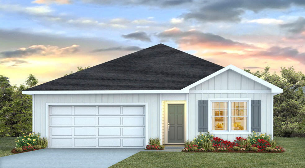 Now selling new construction homes in Owl's Head. This community is located in Freeport Florida. The Aldridge floor plan is a 3-bedroom, 2 bathroom home with an open concept floor plan. Interior features include EVP flooring, beautiful cabinetry in ivory, laminate countertops, a Smart Home package with DEAKO Smart Switch. Owl's Head is convenient to restaurants, shopping, golf courses, a regional sports complex, the E.O. Wilson Biophilia Center, and several marinas. It is 36 Miles to Eglin Airforce Base, 37 Miles to Duke Field, and 23 miles to Sacred Heart Hospitals. 
*** Not accepting investment offers at this time*** Pictures, photographs, floor plans, elevations, features, colors and sizes are approximate for illustration purposes only and will vary from the homes as built.