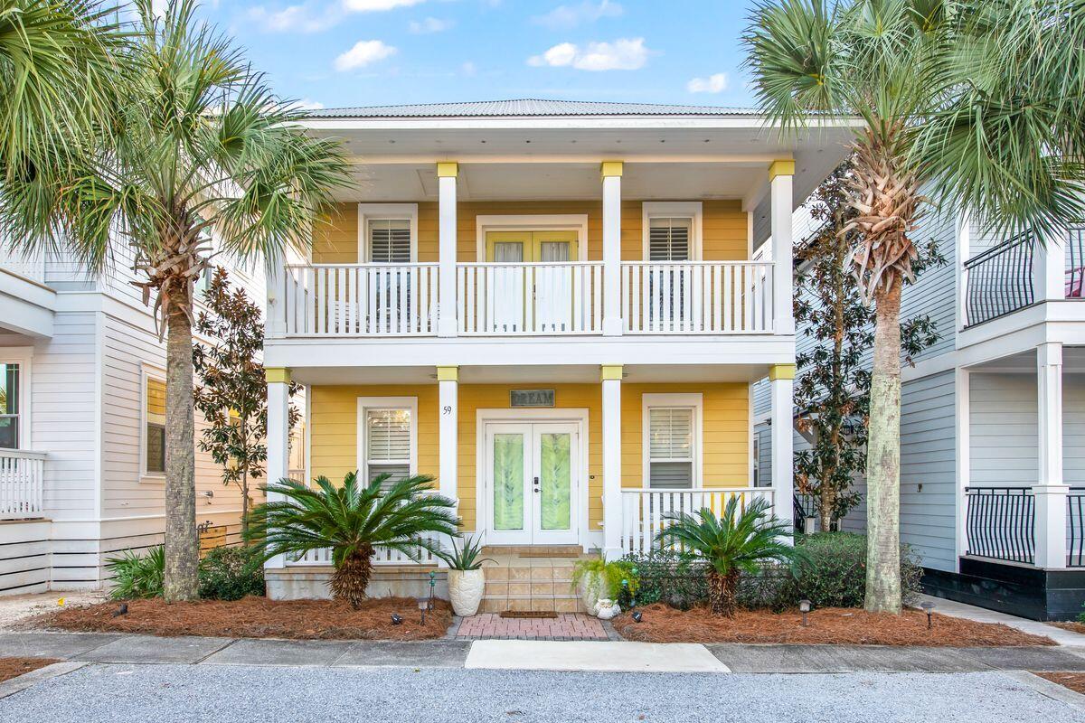 Custom Built in 2005 and meticulously taken care of, this charming home boasts granite countertops throughout, crown molding and plantation shutters, a main floor guest suite and a spacious great room. The second floor houses the generous master bedroom suite with king bed, complete with sitting areas and a twin bed for extra sleeping. The en suite bath is complete with a soaking tub, walk in shower, multiple closets and double vanity, in addition to a makeup counter. Enjoy coffee or wine on the walk out deck for some fun people watching below. The second guest suite and bunk room share a Jack and Jill bath. There is a two car carport in the rear of the home for ease of unpacking and bringing in groceries. Seacrest Beach is an amenity rich community with walking trails, 12,000 sqft pool, 24 hour security, tram service to deeded beach access to HOA owned sugary gulf sands, multiple parks and a cafe for beverages and lunch during the high seasons. Situated between Rosemary Beach and Alys Beach, this highly coveted community is perfect for walking and biking to all the shops and restaurants.