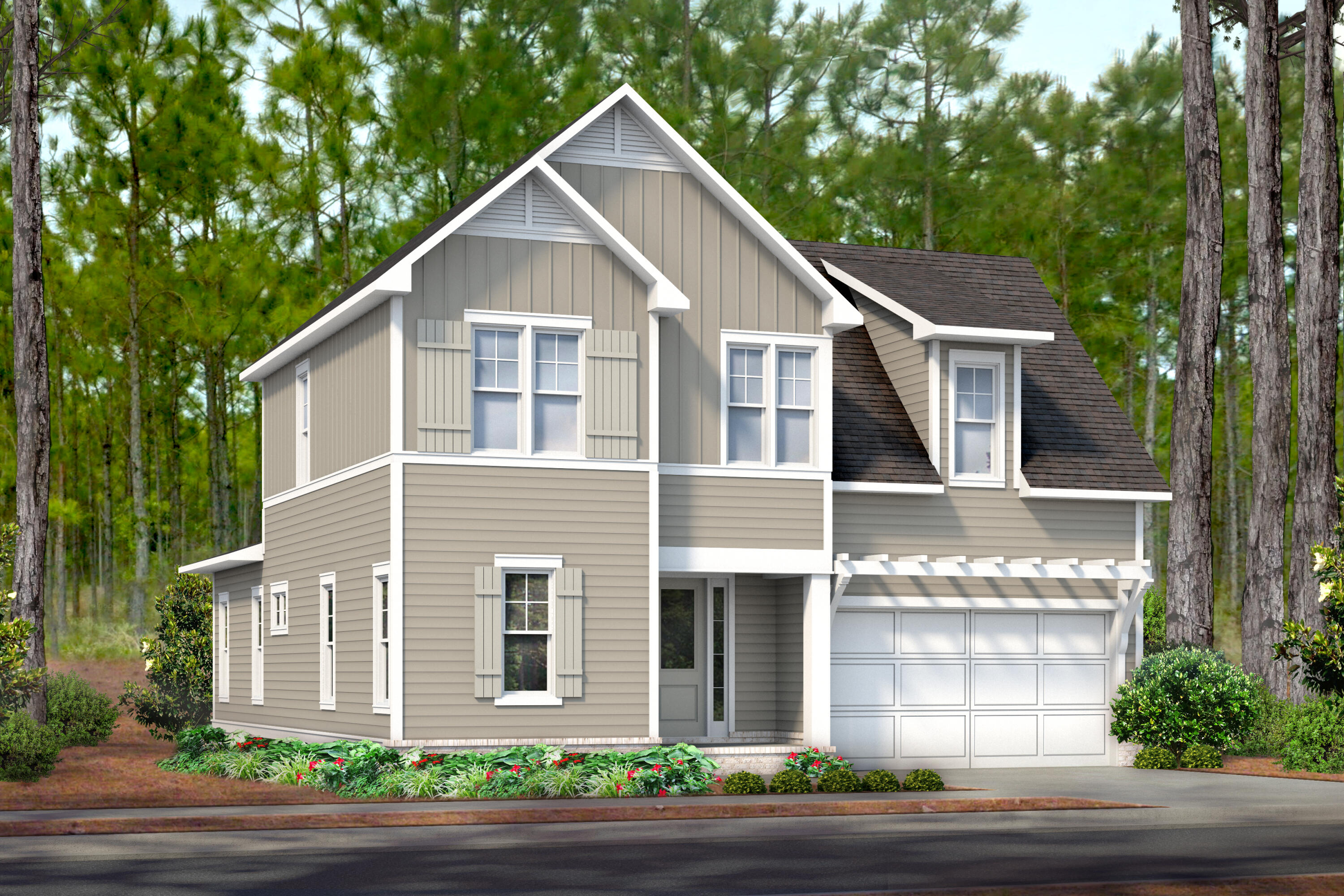 Entered for Comp purposes only. Introducing the Longleaf Park neighborhood in the Watersound Origins community! The Driftwood plan  has 4 bedrooms, 3.5 baths, an upstairs sitting area + a storage room, and 2-car garage and is expected to be complete Aug 2023. This open-concept floor plan includes 10' ceilings downstairs and 9' ceilings upstairs with luxury vinyl plank flooring throughout the first floor + upstairs hallways and landings/bonus areas, and plush carpeting in all upstairs bedrooms. More quality interior features include quartz kitchen and bathroom countertops, stainless steel appliances, tiled kitchen backsplash, wood cabinetry with soft-close features, crown molding, tiled shower in all full bathrooms, ceilings fans and recessed can lighting throughout. Enjoy peaceful outdoor time on the screened back porch.