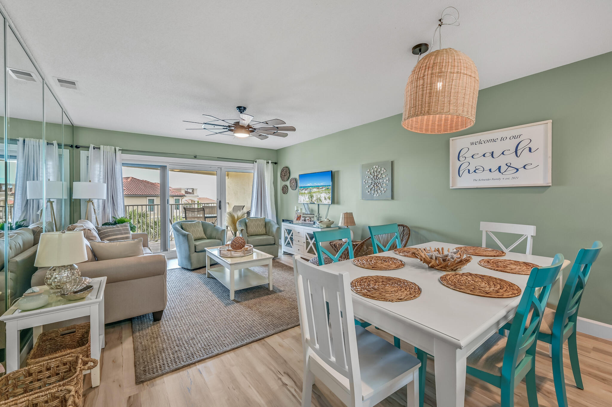 Elegant fourth-floor condo in the sought after Maravilla complex located in Miramar Beach, Florida.  Featuring three bedrooms and two baths along with  stunning views of the Gulf of Mexico.    Updated with luxury vinyl plank flooring throughout and beautifully furnished, this unit is completely turnkey.  Maravilla is a pet-friendly complex with its own private beach access.  There are multiple amenities to enjoy including 2 pools, 1 heated seasonally and one gulf view, hot tub, 2 tennis/pickleball courts, basketball goal, shuffleboard, fitness room & clubhouse. Maravilla is a gated community located just off Scenic 98 with 2 different entrances, one off Scenic 98 and the other off of Hwy 98.  A luxurious retreat with a perfect blend of comfort and coastal charm.