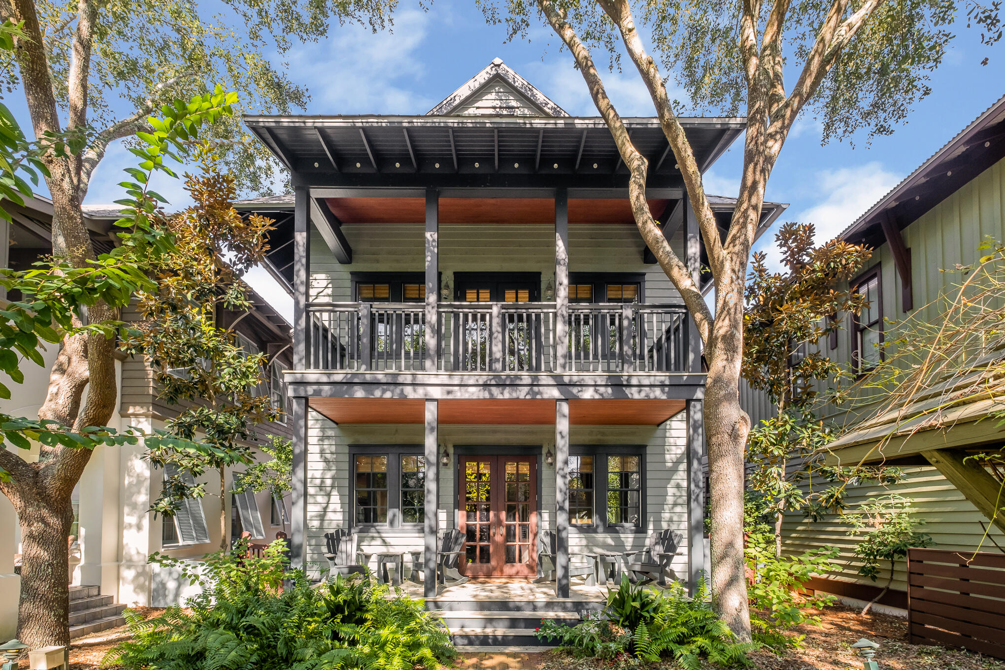 Back on the market at no fault of seller. Such a peaceful home located on Kingston Park in Rosemary Beach. This home features 6 bedrooms with one being on the main floor. Four of the bedrooms feature ensuite bathrooms. 3rd floor bedrooms share a full bath. This home has ample porches with the perfect living room that opens up onto a large front porch for the perfect to setting to enjoy the park. Throughout the home you will find custom hardwood flooring. The open floor plan allows for the everyone to interact whether they are the cook in the kitchen, socializing in the living room or enjoying the front porch. The master on the second floor features a sitting area and a private porch overlooking the park. Rosemary Beach is a 107 acre gulf front community w/ several beach accesses making it easy to enjoy the beautiful private beach.
Home to tremendous shopping and multiple high end restaurants.
Rosemary's layout makes it easily walkable to all aspects of the community from the multiple community pools, parks, and other recreational areas along with shopping and dining. No matter what time of year you come there are farmer's markets to enjoy along with other events throughout the year. Whether you are a Rosemary Beach frequent flyer or just learning about the community, this is a home to take the time to view.