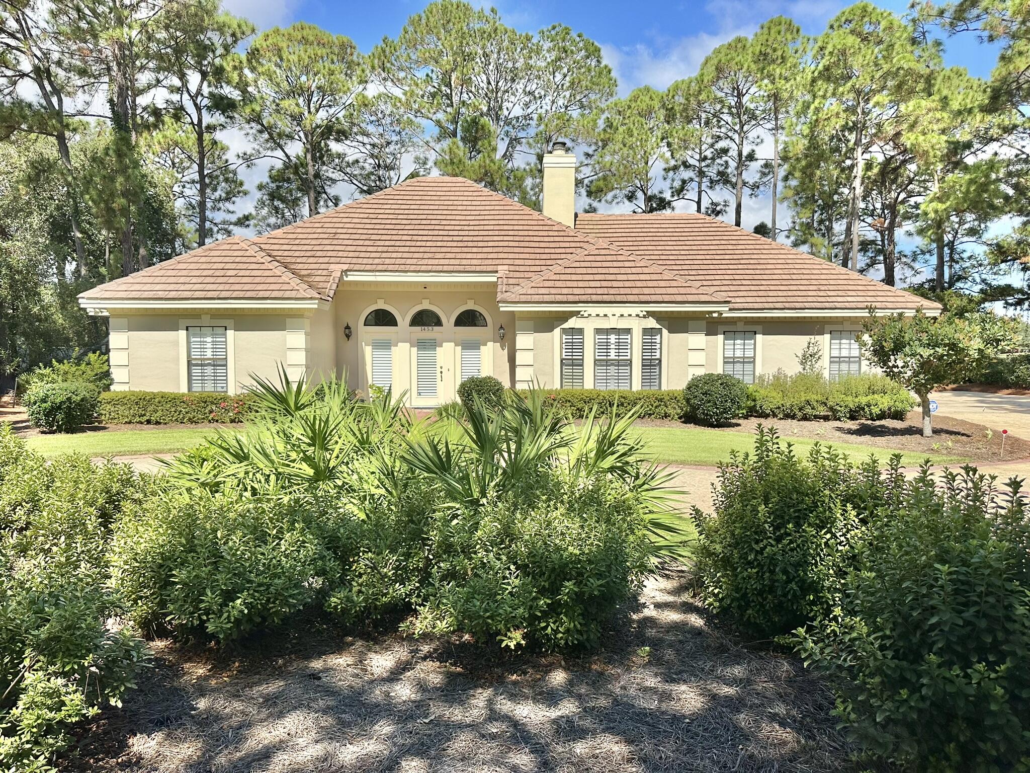 Situated on nearly half an acre, this remarkable waterfront residence will begin impressing you the moment you pull up to the rare convenience of its circular driveway.  Featuring a split floorplan, this 3 bedroom, 3 1/2 bath, one-level residence is accentuated by its impressive ceiling heights of 11 feet in the foyer and topping out at 13 feet in the living room.  The more you look around this house, the more you will realize that this is a truly special place to call home.  Once here, you are fully immersed in everything that the Sandestin Golf and Beach Resort has to offer, all while maintaining the uniquely private feeling of residing on Baytowne Avenue.  If you are searching for somewhere to make your own, you owe it to yourself to come and see if this is the right fit for you!