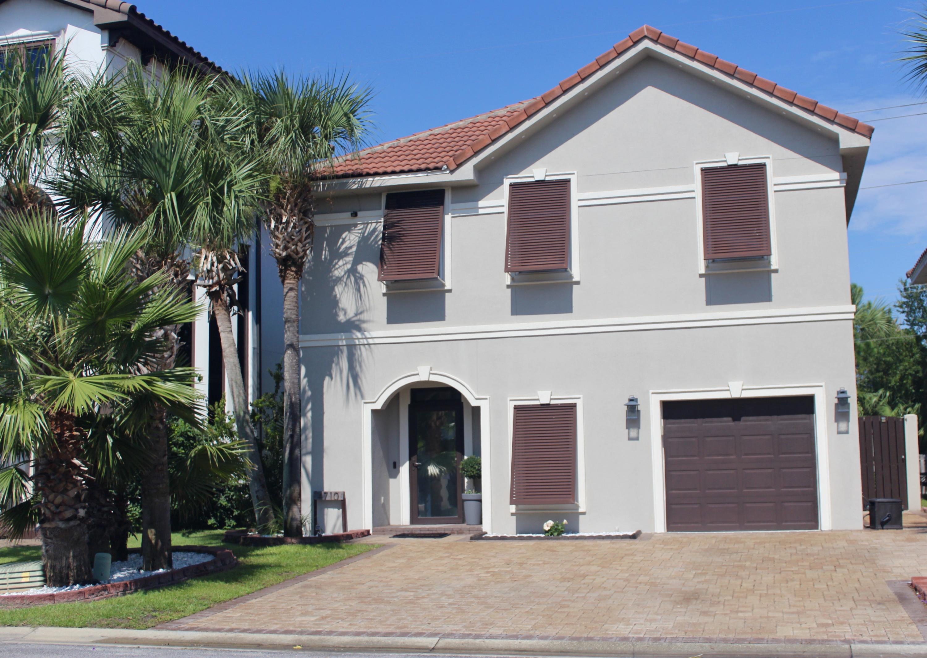 Located in the coveted Calusa Bay neighborhood this home features an open floor plan, new paint, new light fixtures, granite countertops, a private pool, hardwood flooring, and so much more! This 3 bedroom home features a flex room that can be used as an office or a 4th bedroom. HVAC is only 2 years old. The large master bedroom has his & her walk in closets along with 9ft tray ceilings. The backyard is a private oasis with a pool and outdoor shower. Some of the best dining, golfing, and entertainment on the Emerald Coast is just minutes from your new home. Buyer to verify all dimensions.